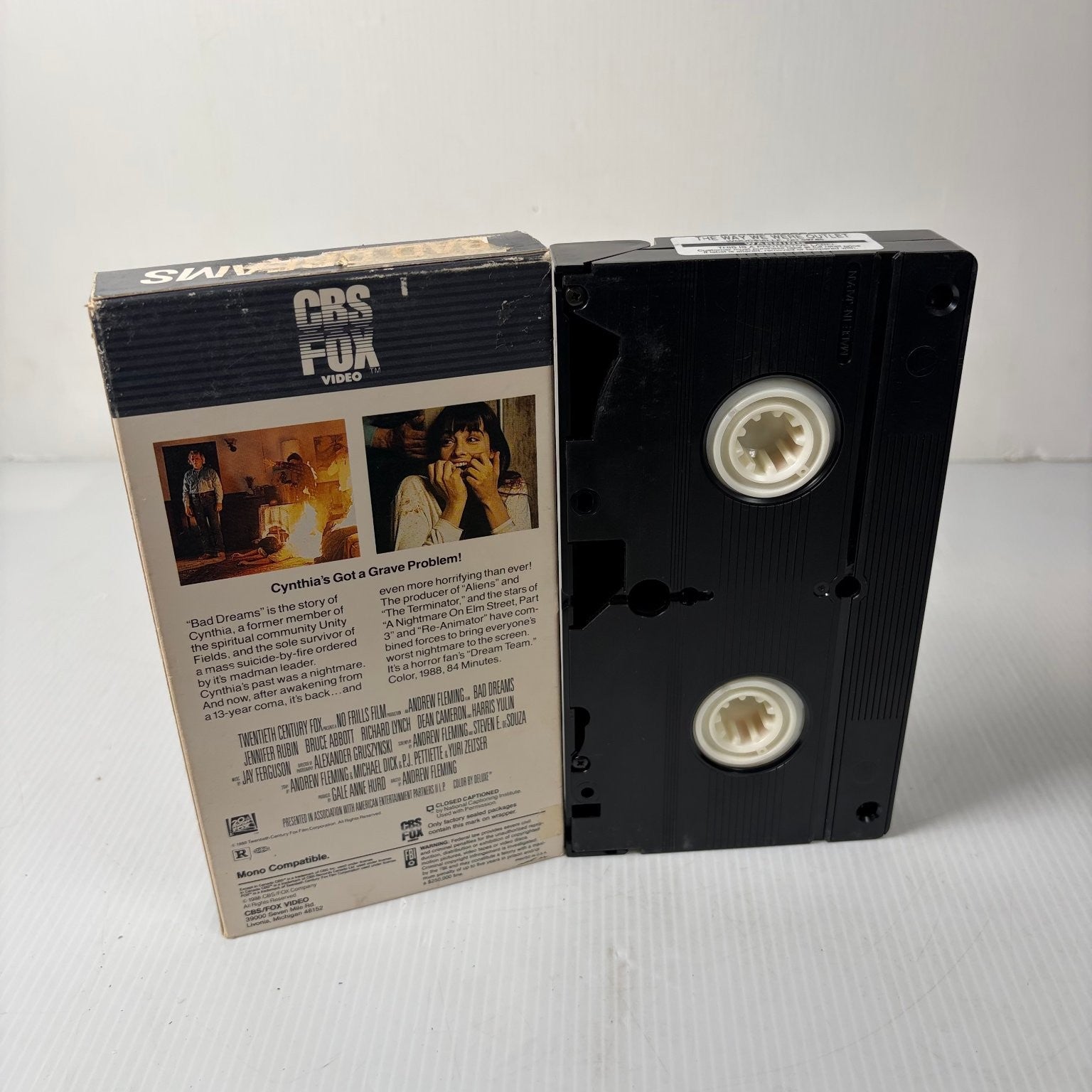 Bad Dreams VHS 1988 Horror Andrew Fleming CBS/FOX Video R-Rated