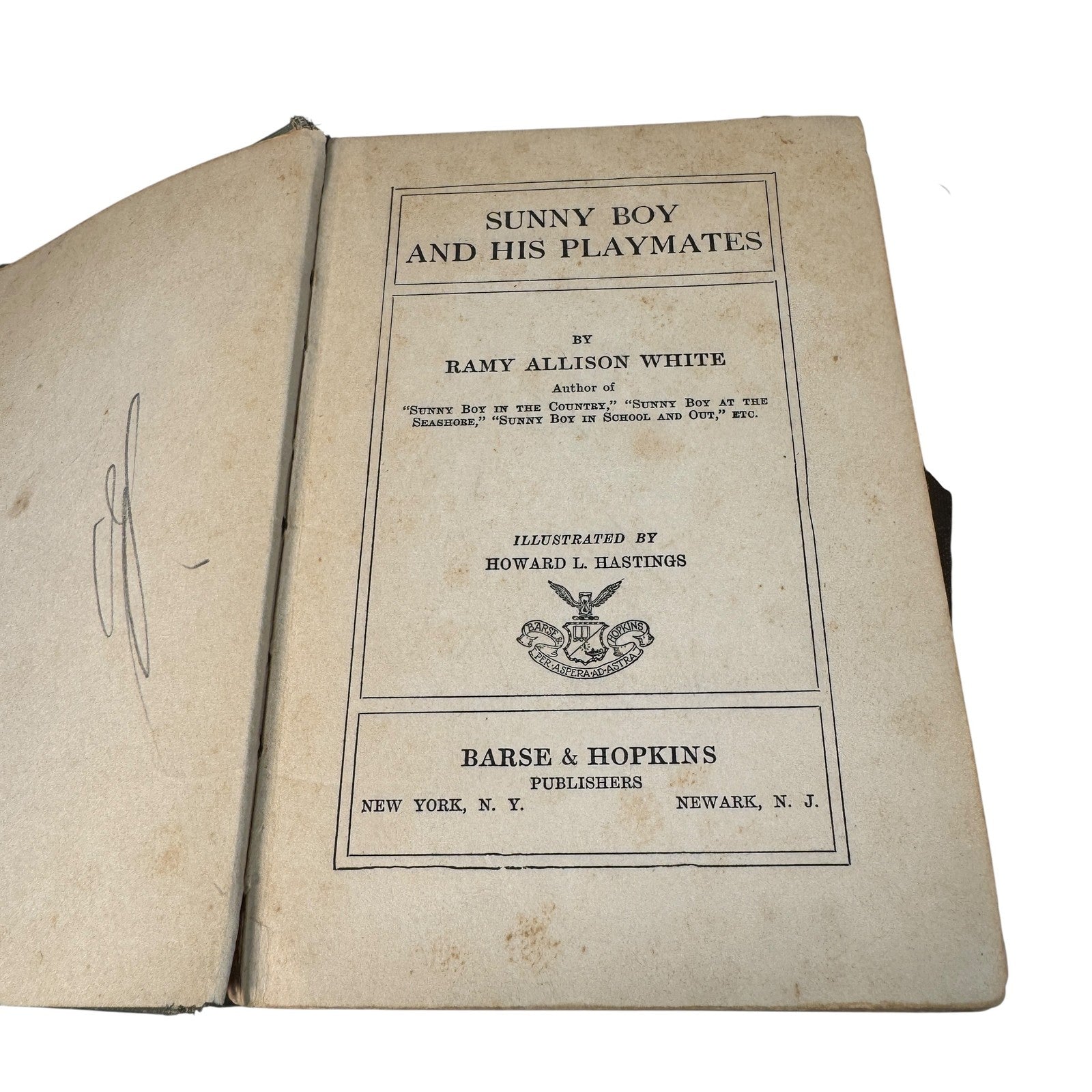 Pre-War 1920s Hardcover Boys Adventure Book Lot Some 1st Prints Sunny boy & More