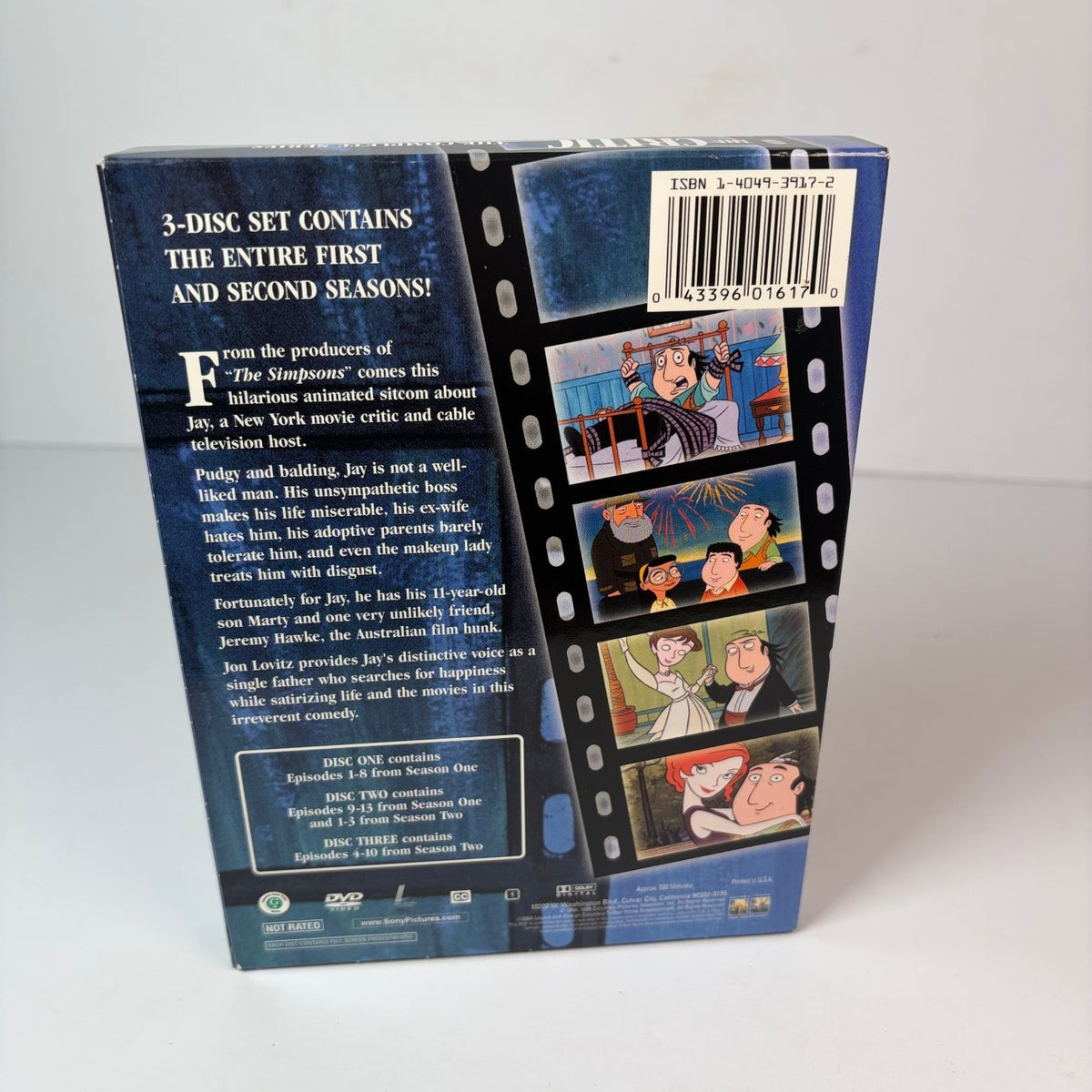 The Critic DVD 2004 Complete Series Jon Lovitz Simpsons Producers