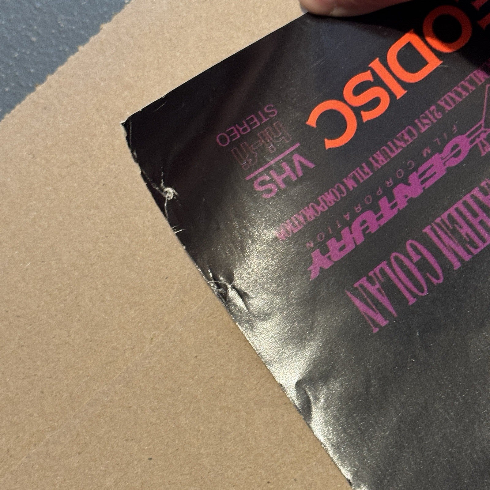 Vintage Robert Englund In Phantom Of The Opera Original Poster VHS Promo 40”x27”