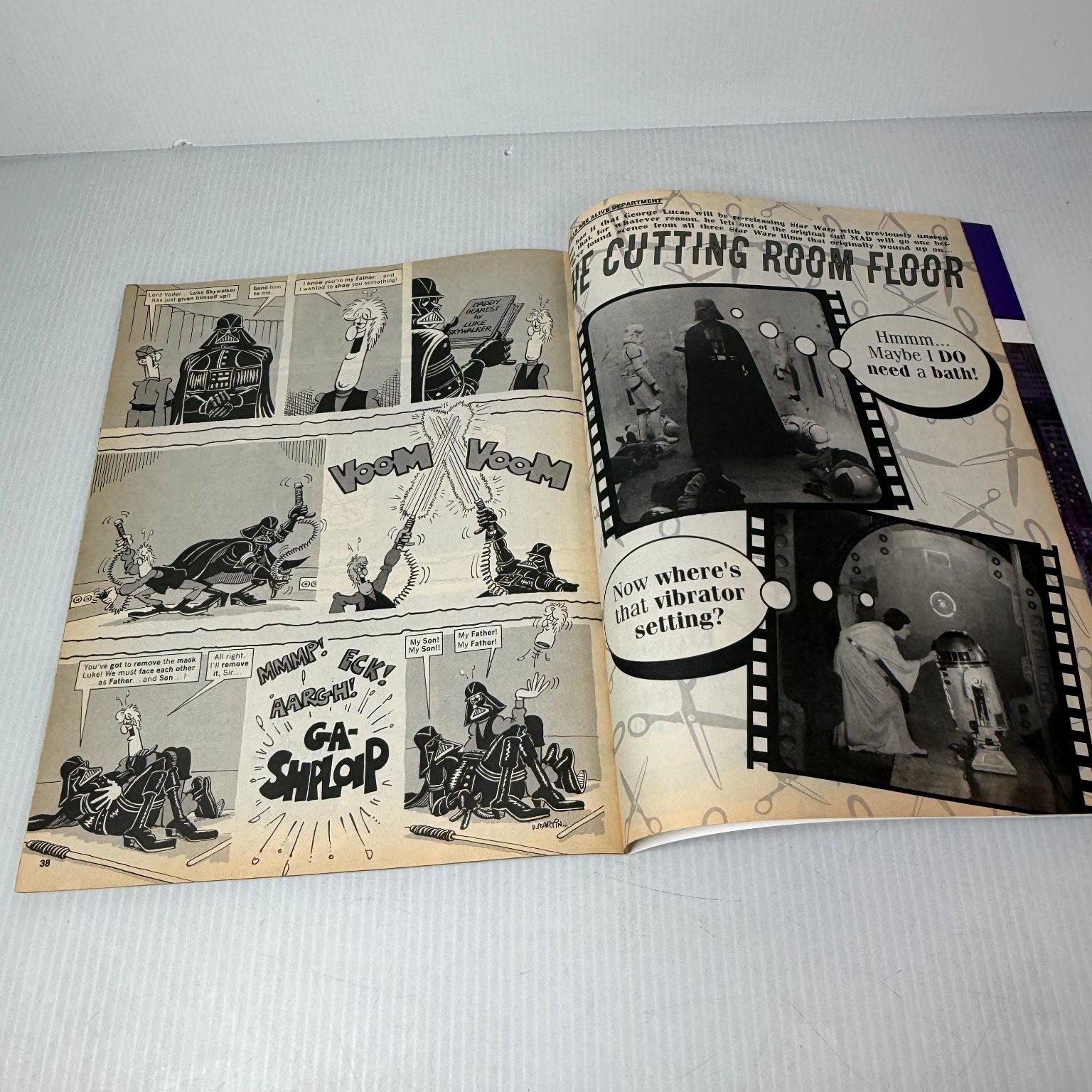 MAD Star Wars Spectacular Magazine 1990 Missing Scenes Parody Humor