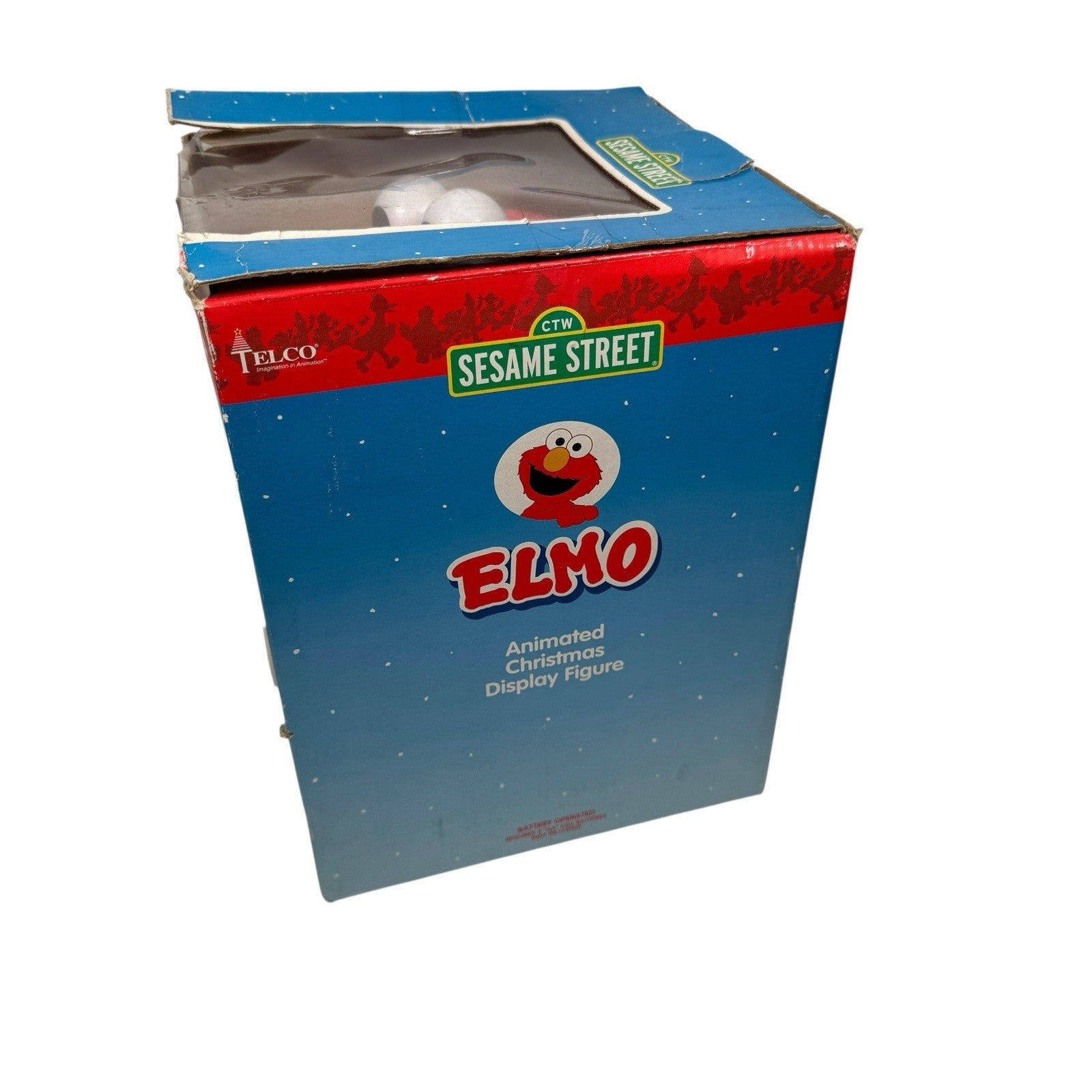 Elmo Sesame Street Animated Christmas Display Figure Telco Tested Working In Box