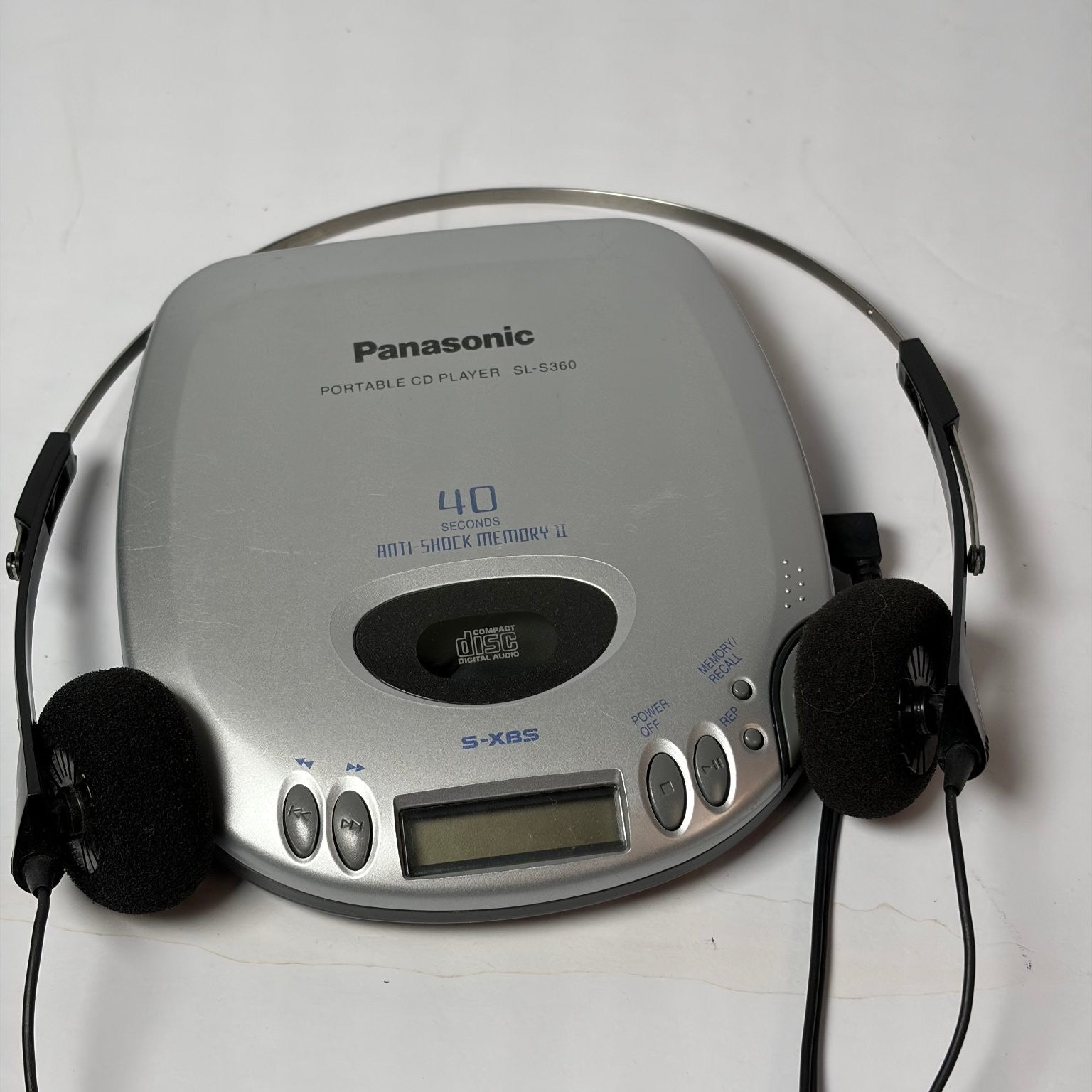 Panasonic SL-S360 Portable CD Player 40 Sec Anti-Shock Memory II S-XBS w/ Sanyo
