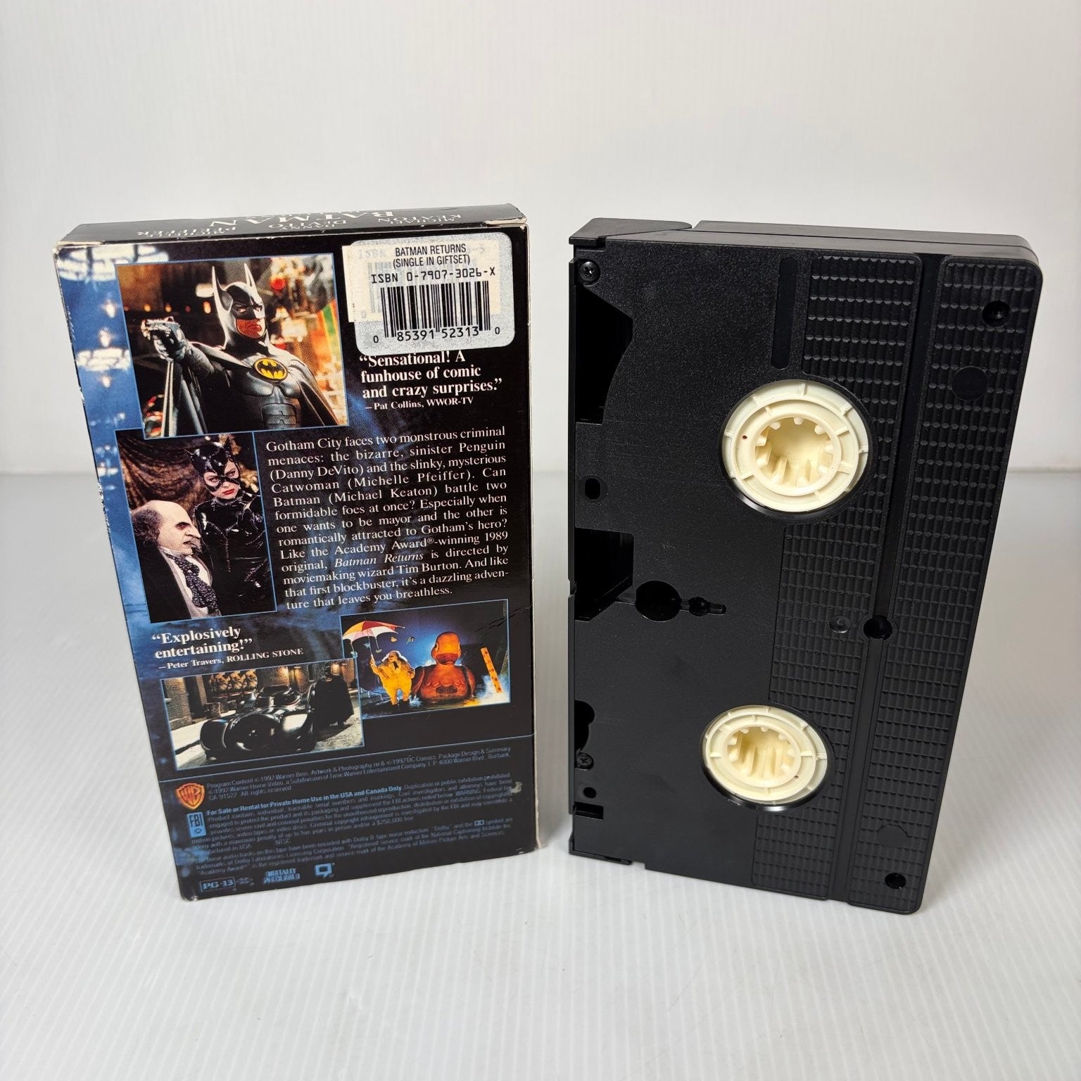 Batman Returns VHS 1992 Fantasy Action Michael Keaton Danny DeVito Warner Bros.