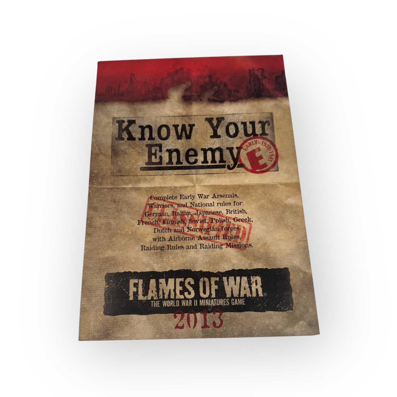 Flames of War: The WWII Miniatures Game Know Your Enemy Book FW226 Mini Booklet