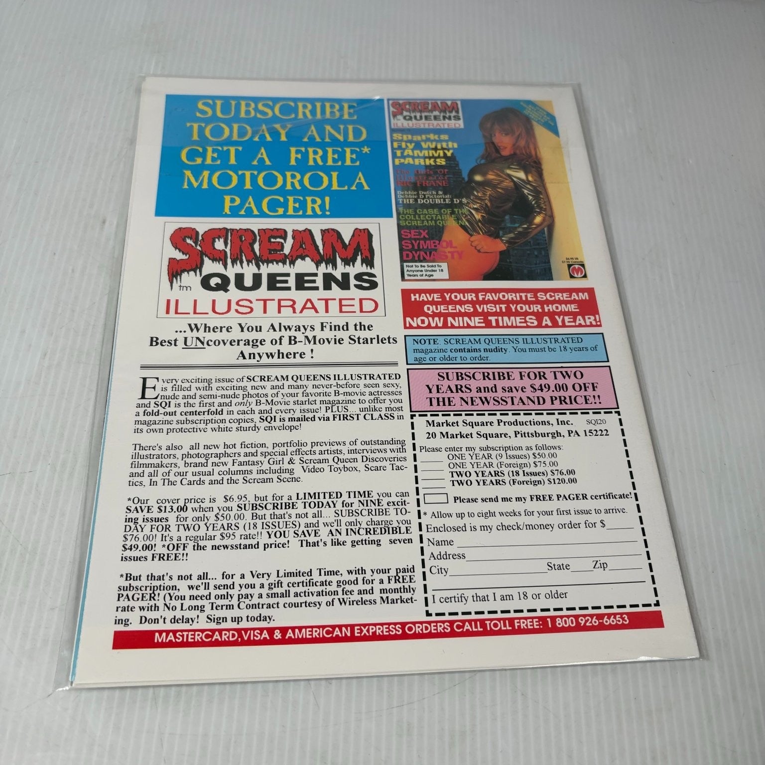 SCREAM QUEENS ILLUSTRATED POSTERBOOK 4 Lorissa McComas Pin-Up Magazine Poster