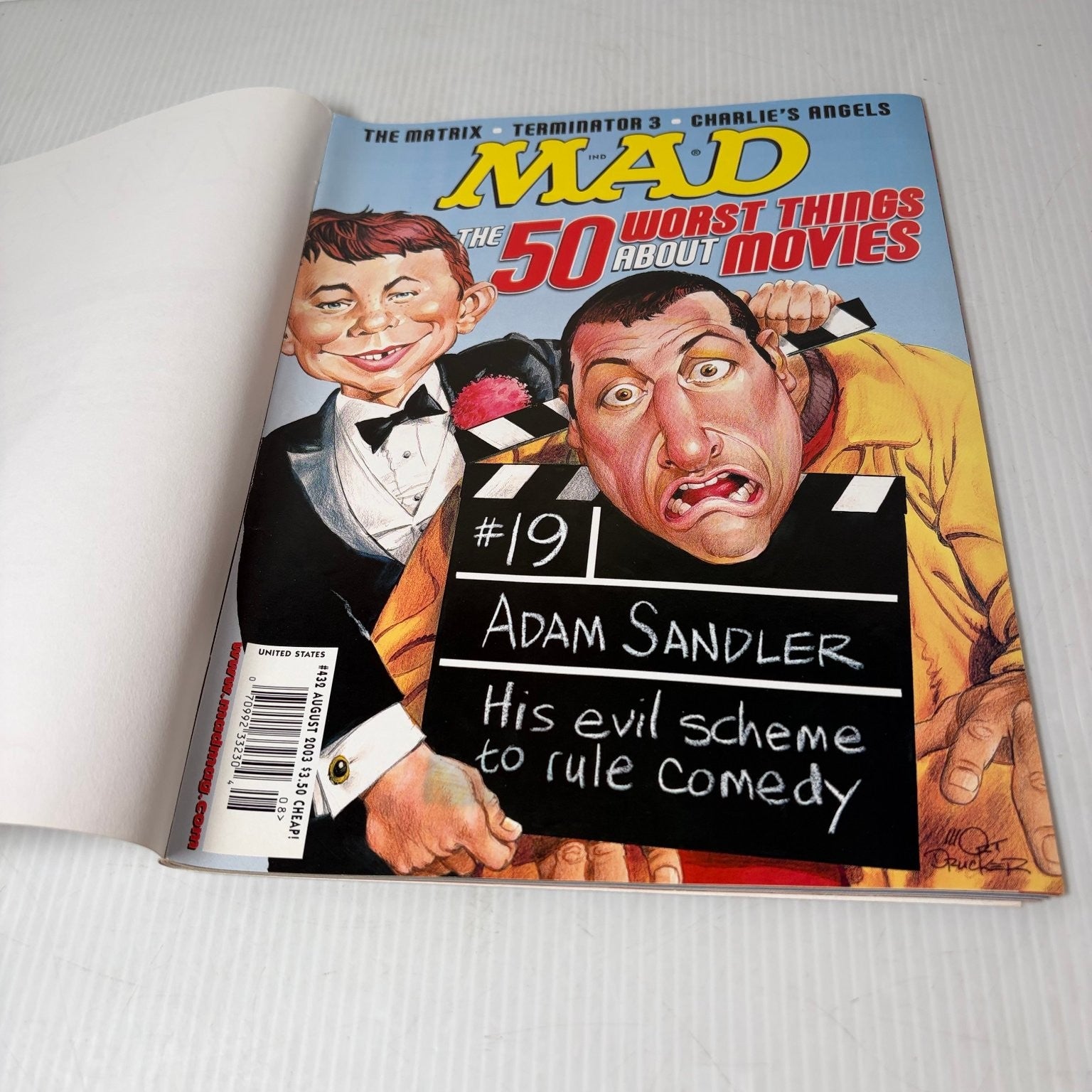 MAD Magazine August 2003 Adam Sandler 50 Worst Movies Humor Satire