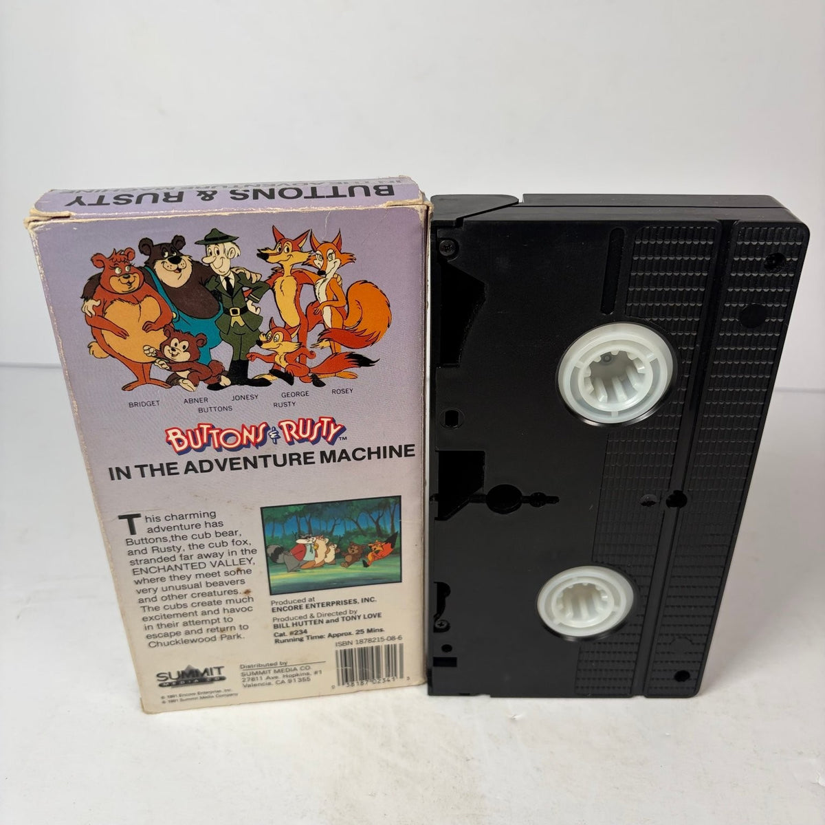 Buttons & Rusty In The Adventure Machine VHS 1982 Animated Children's Family
