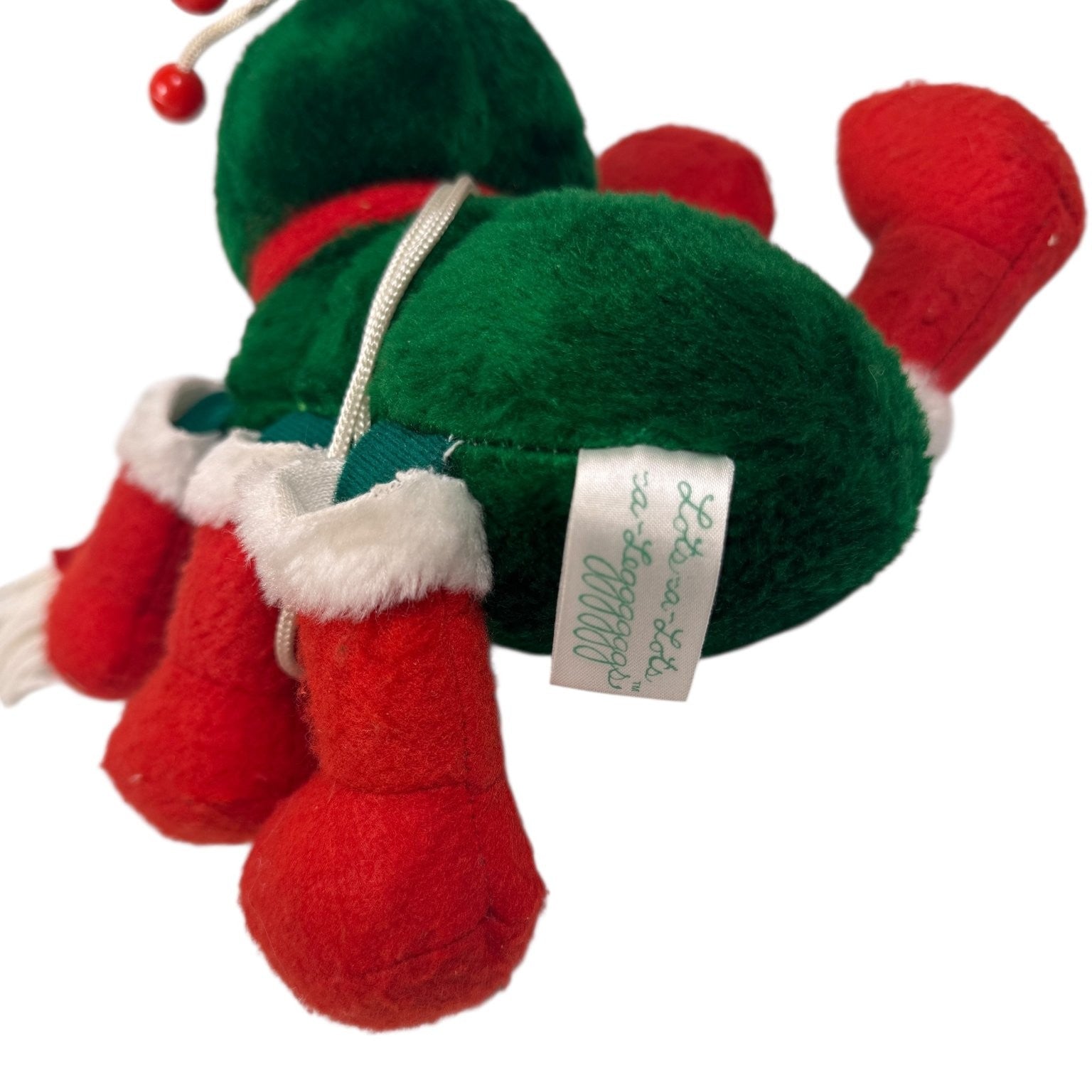 Holiday Lotsa Lotsa Leggggggs Plush Caterpillar Santa Elf Boots & Scarf 6 Feet