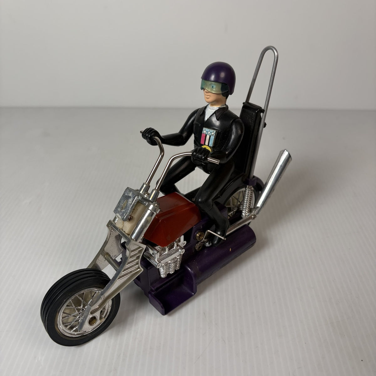 Vintage Hasbro Scream'n Demons Tiger Shark Motorcycle Action Figure 1975 Tested