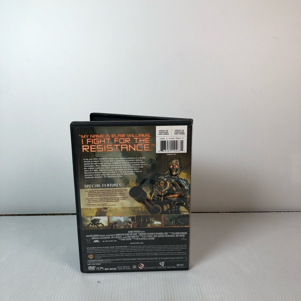 Terminator Salvation: The Machinima Series DVD 2009 Animated Sci-Fi Action