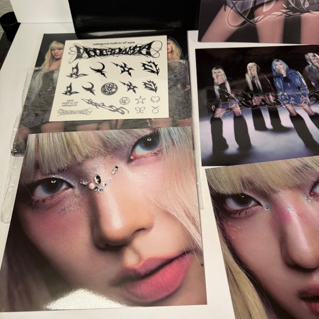 aespa The 1st Album Armageddon CD Target Exclusive Poster Photos Tattoo Set