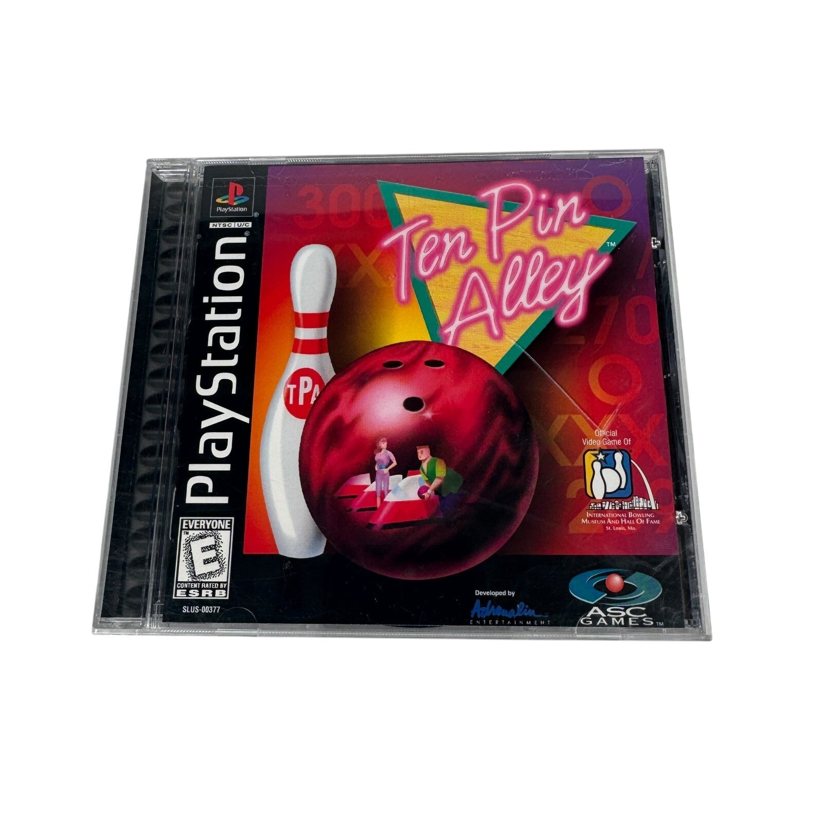 Ten Pin Alley (Sony PlayStation 1, 1996) Bowling Game Complete CIB Black Label