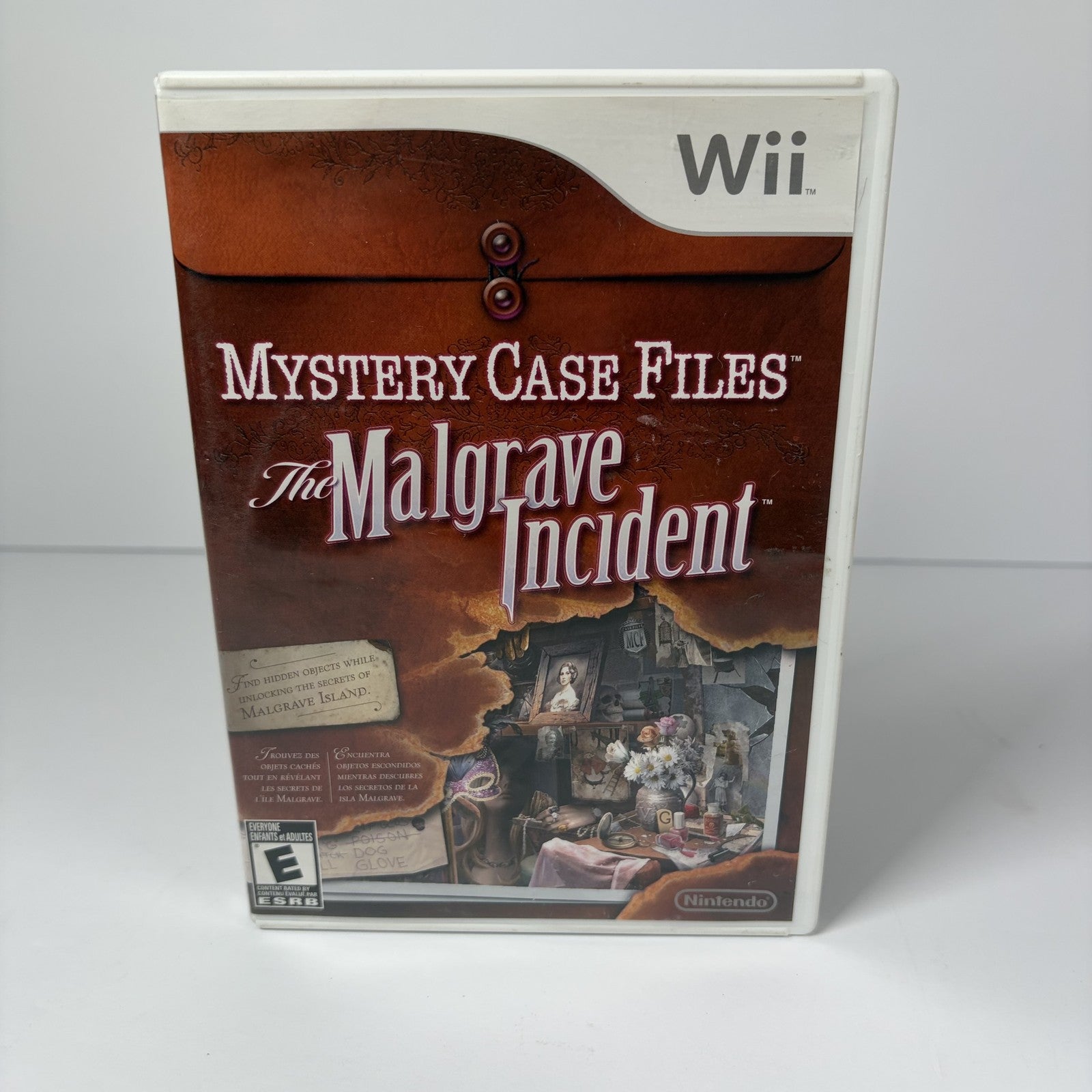 Mystery Case Files The Malgrave Incident Nintendo Wii Hidden Object Complete CIB