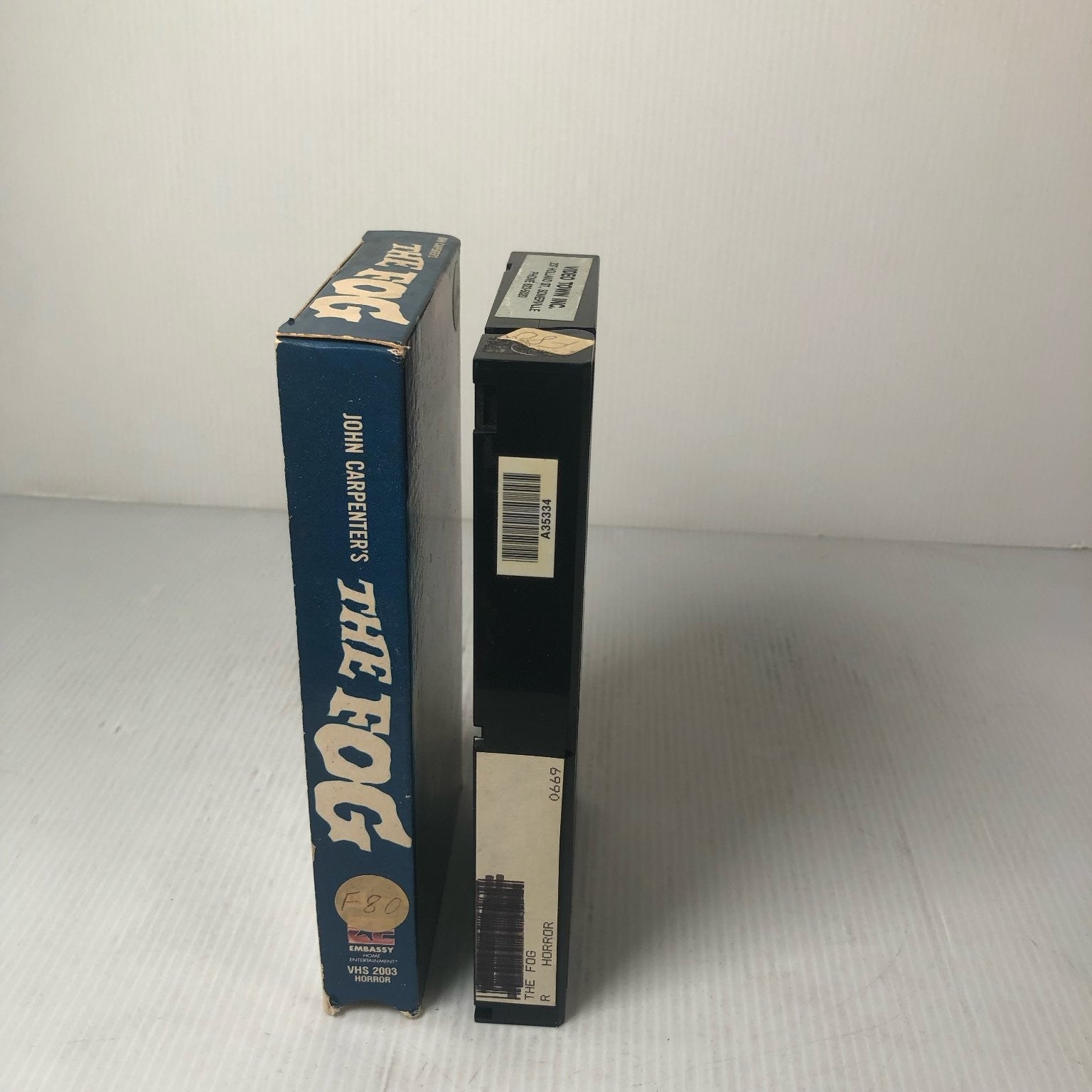 The Fog VHS 1980 Horror John Carpenter Embassy Home Entertainment