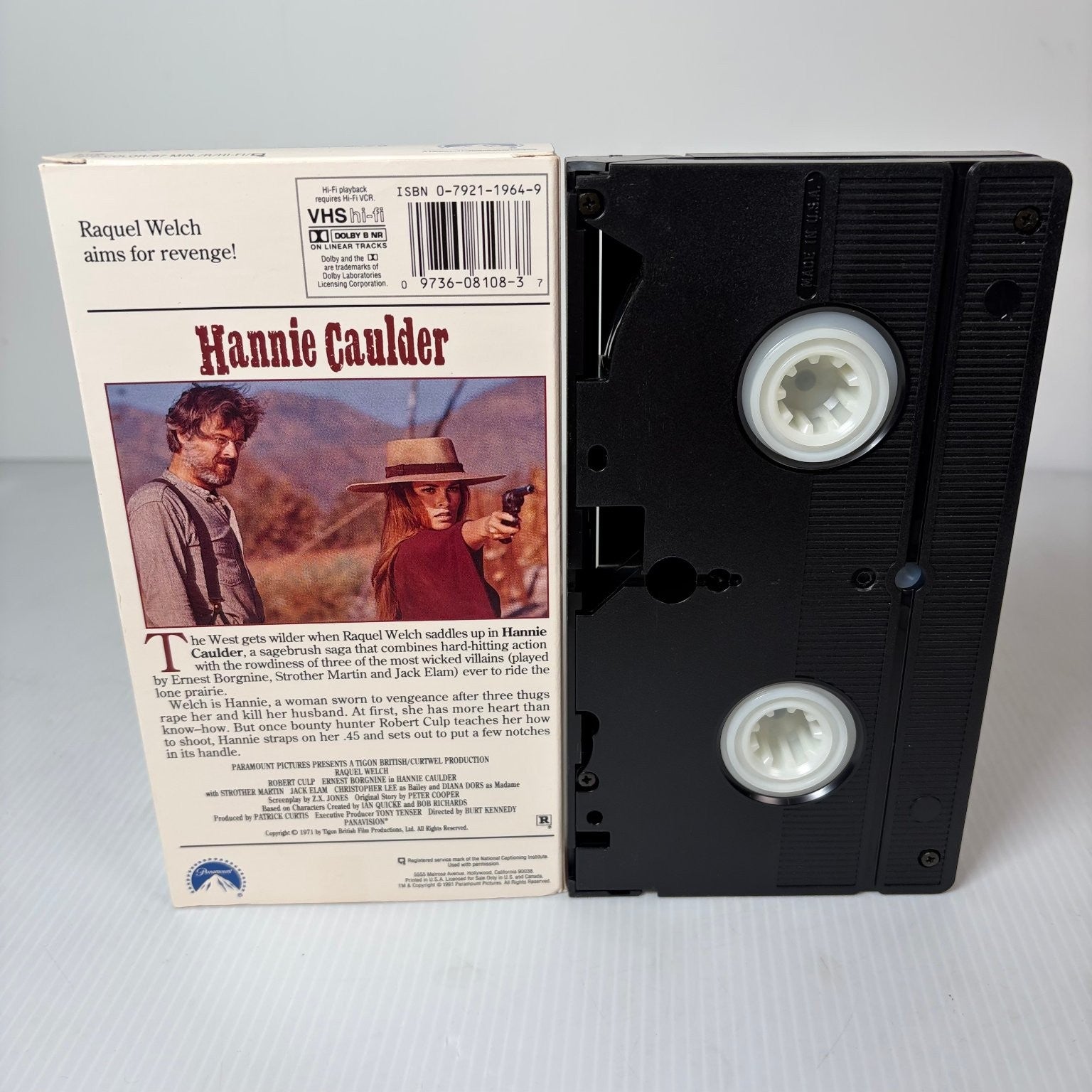 HANNIE CAULDER VHS 1972 Western Action Raquel Welch Robert Culp Paramount
