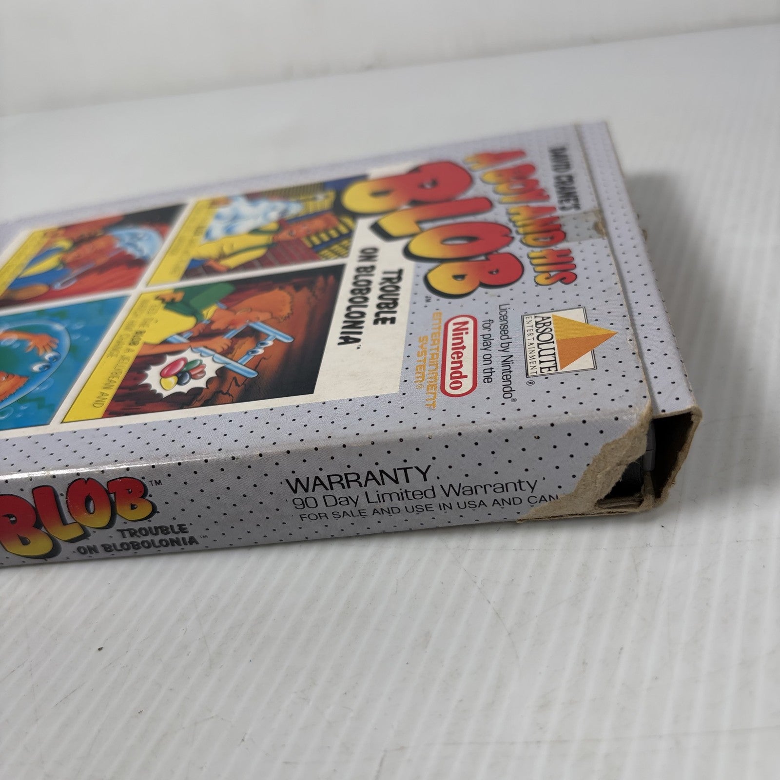 David Crane's A Boy and His Blob Nintendo NES Complete CIB W/ Foam