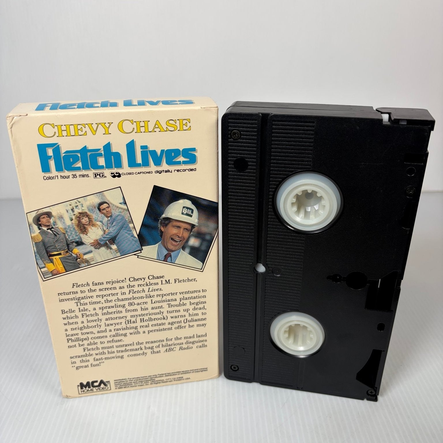 Fletch Lives VHS 1989 Comedy Mystery Chevy Chase MCA Home Video Hi-Fi Stereo