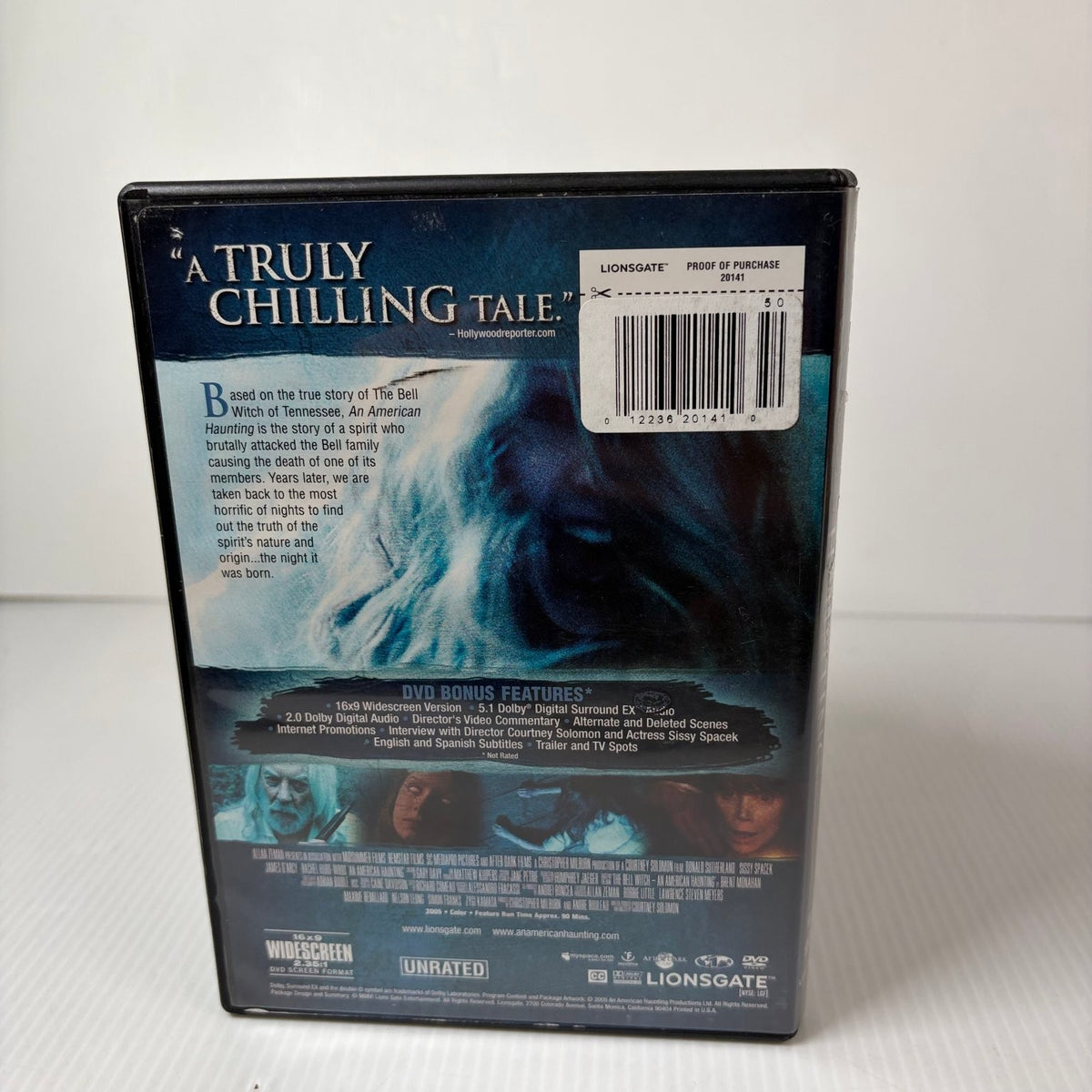 An American Haunting DVD 2006 Unrated Edition Donald Sutherland Sissy Spacek