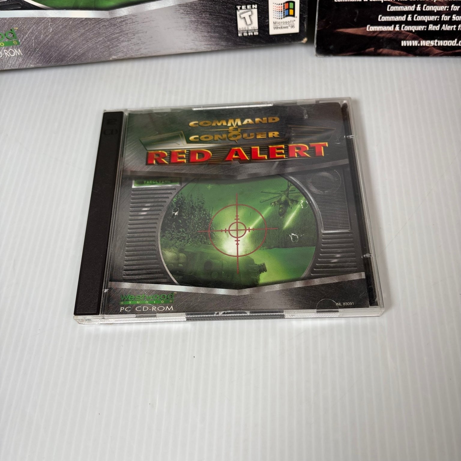 Command & Conquer Red Alert Big Box PC CD-ROM Game RTS Multiplayer Complete