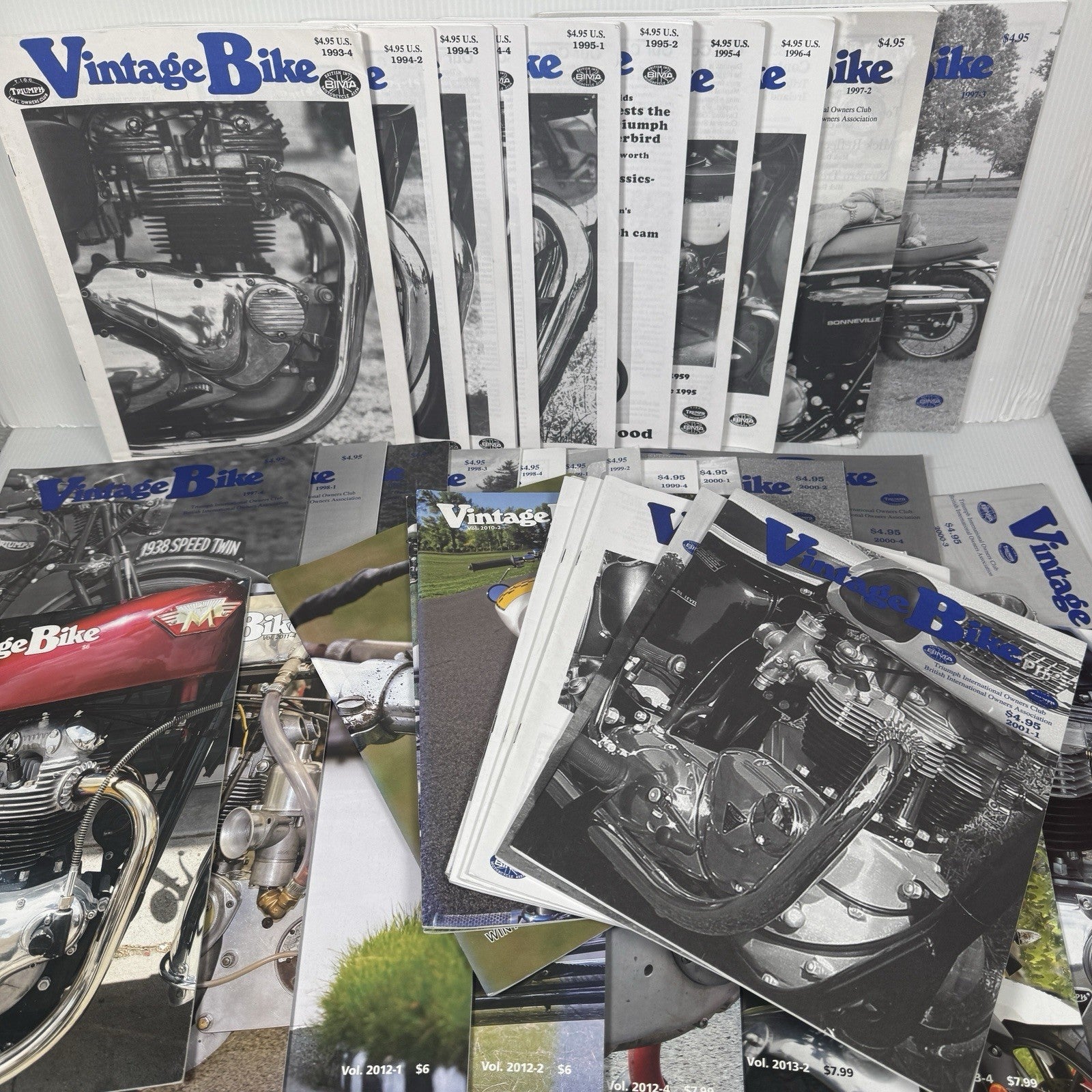 Vintage Bike Motorcycle Magazine Triumph Intl Owners Club Lot Of 41, 1993-2015