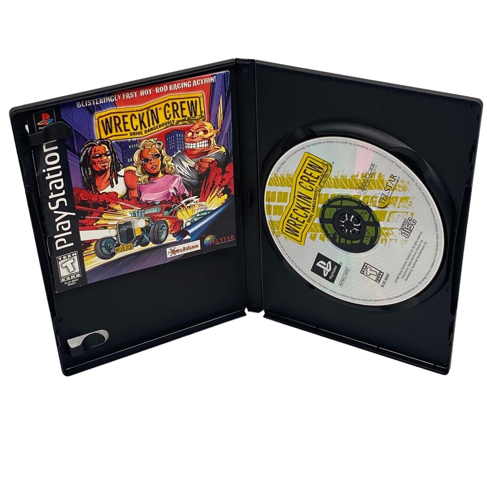 Wreckin Crew Wrecking Sony Playstation 1 PS1 Authentic Tested Disc And Manual