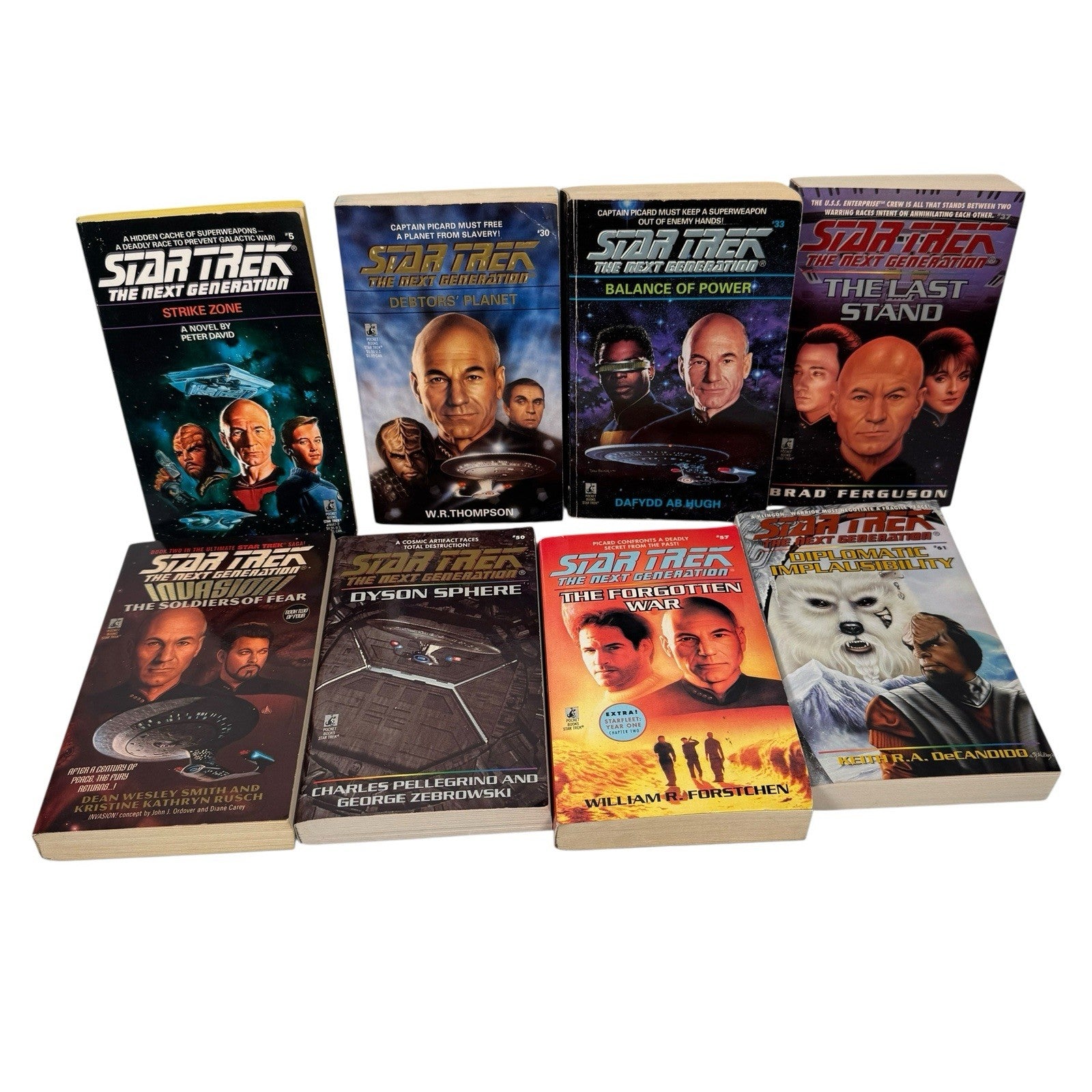 Star Trek The Next Generation Lot Of 33 Paperback Books