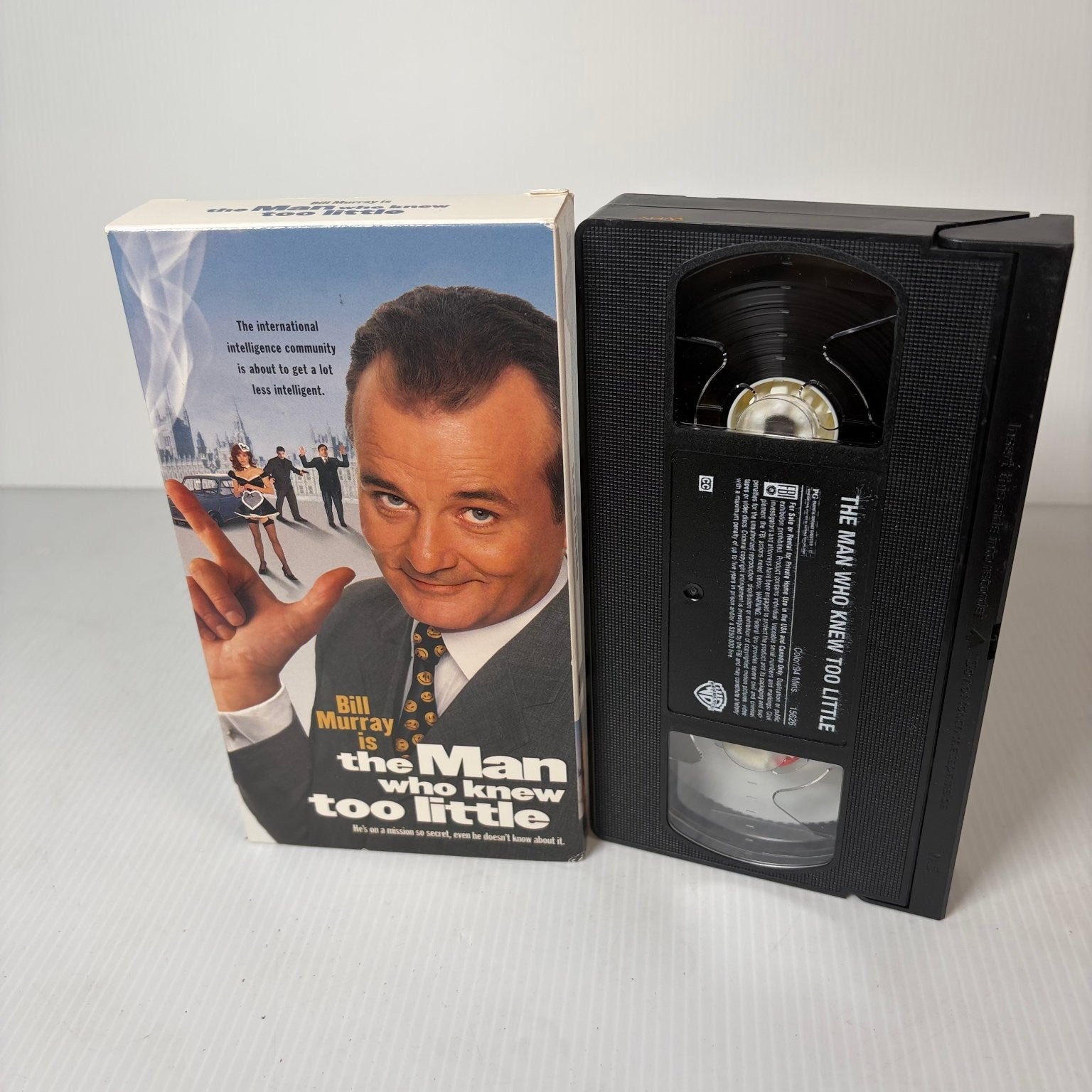 The Man Who Knew Too Little VHS 1998 Comedy Spy Bill Murray Warner Home Video
