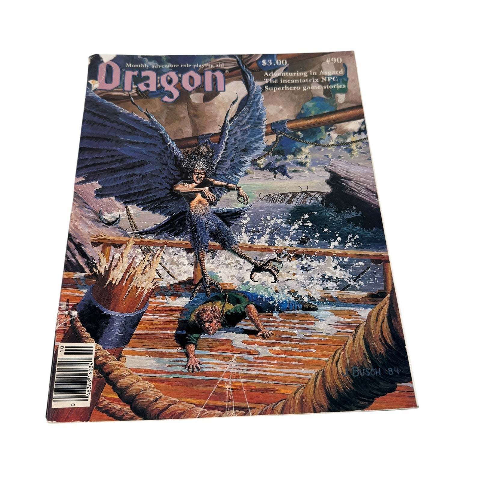 Vintage Dragon Magazine Issue 90 1984 Role Playing RPG Aesirhamar Module