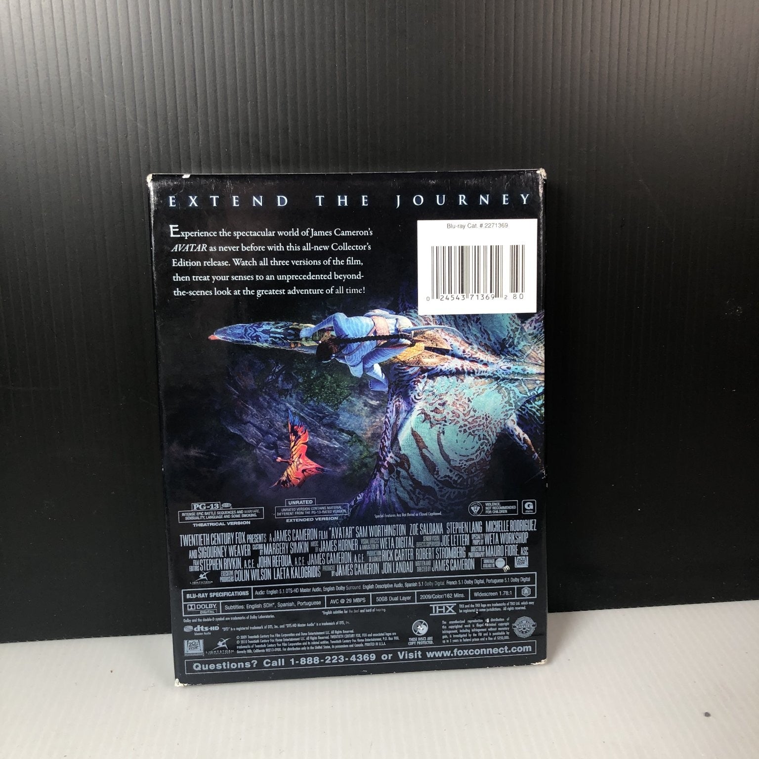 Avatar DVD 2009 Collector's Edition James Cameron Sam Worthington