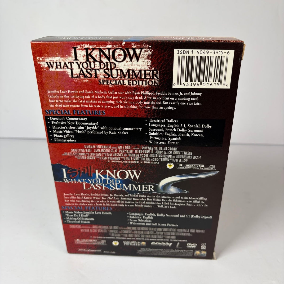 I Know What You Did Last Summer & I Still Know Deluxe Box Set 2-DVD Horror