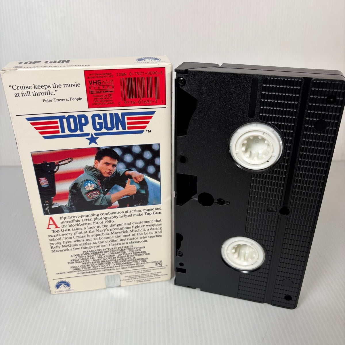 Top Gun VHS 1986 Action Adventure Tom Cruise Paramount Original Release