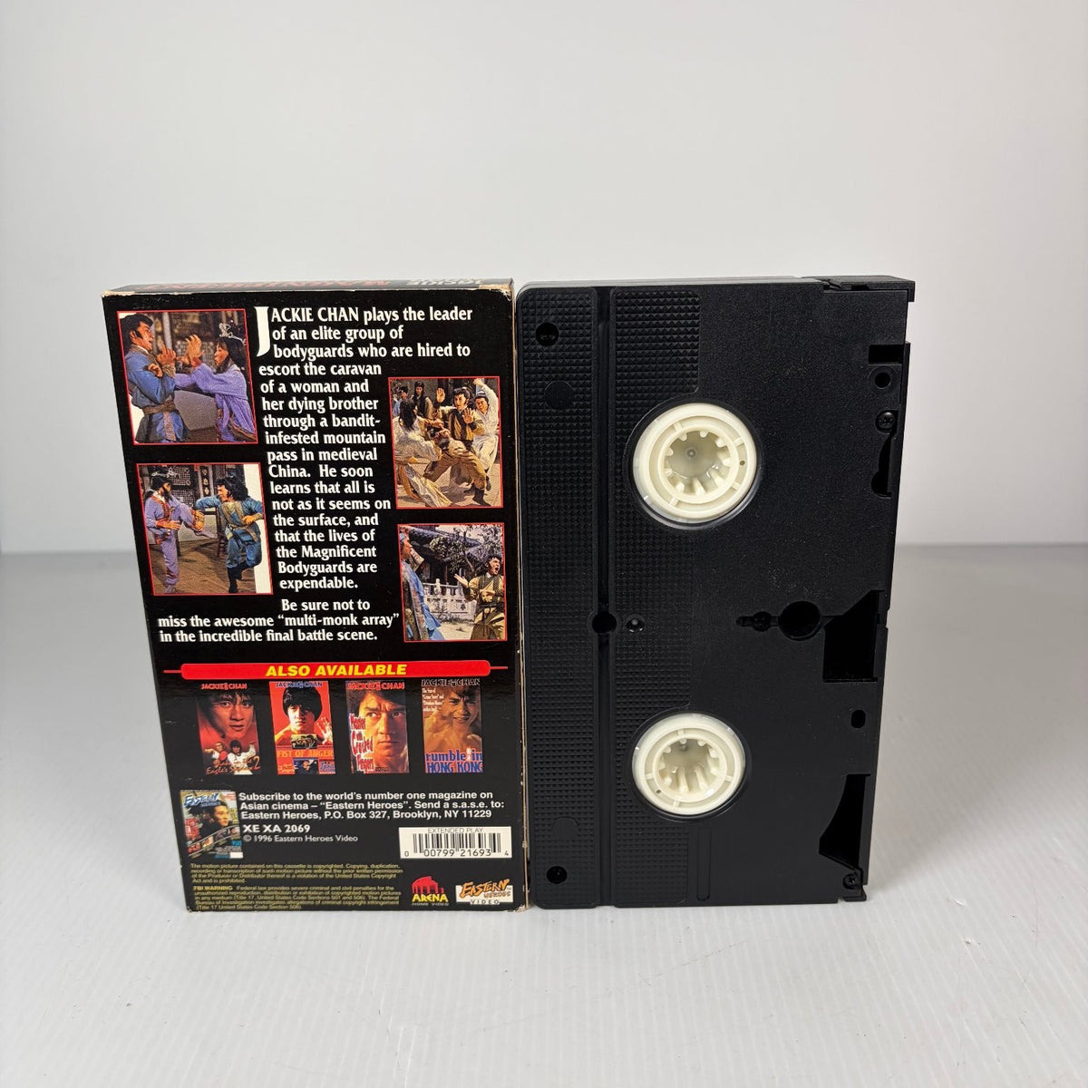 Magnificent Bodyguards VHS 1978 Jackie Chan Martial Arts Eastern Heroes