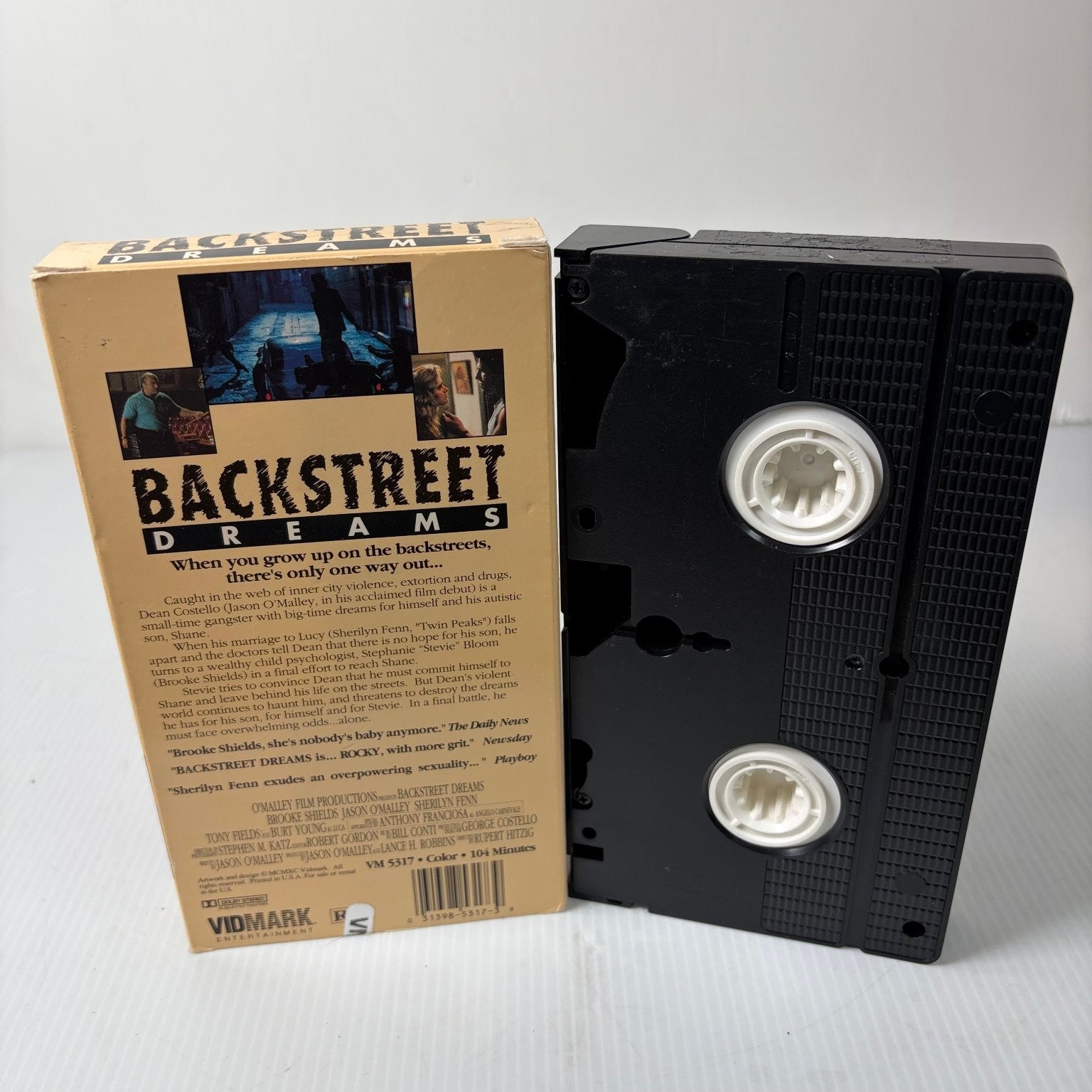 Backstreet Dreams VHS 1990 Crime Drama Vidmark Entertainment