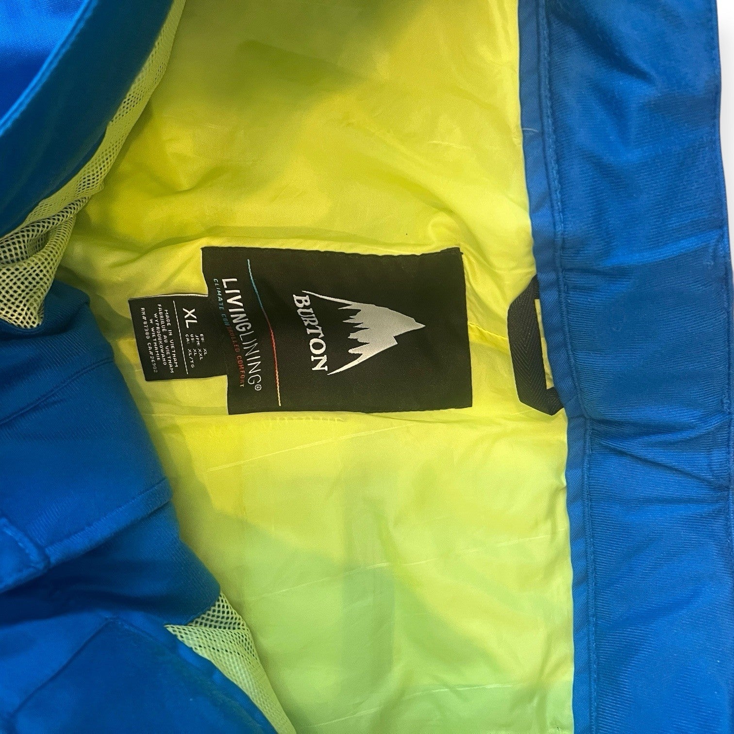 Burton Living Lining Men’s Blue Cargo Snowpants Size XL