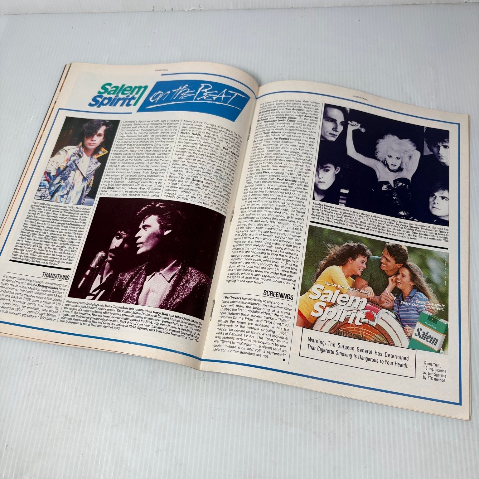 Record Magazine October 1984 Michael Jackson The Jacksons Lou Reed Music