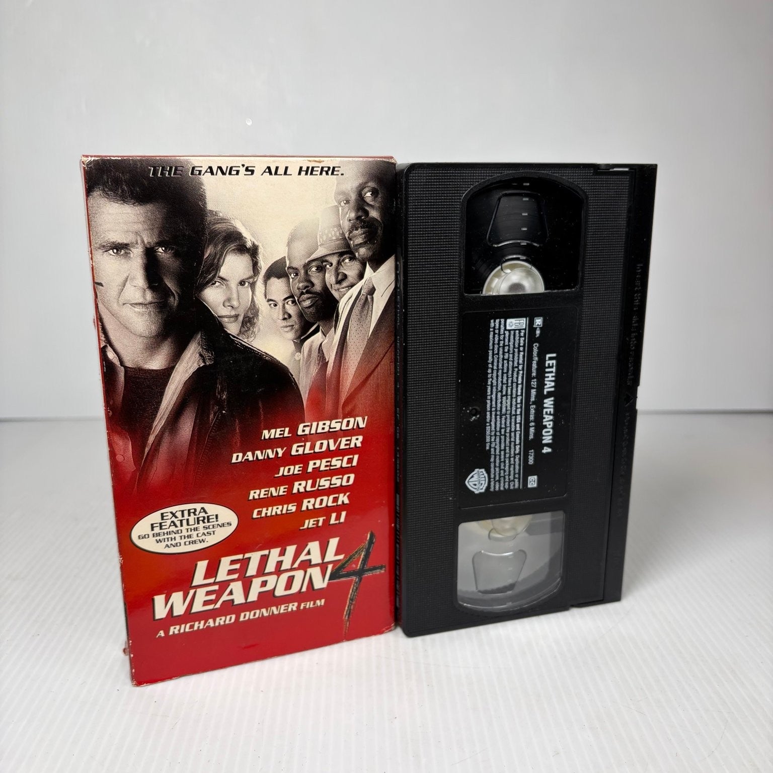 Lethal Weapon 4 VHS 1998 Action Comedy Warner Bros. Extra Feature Film
