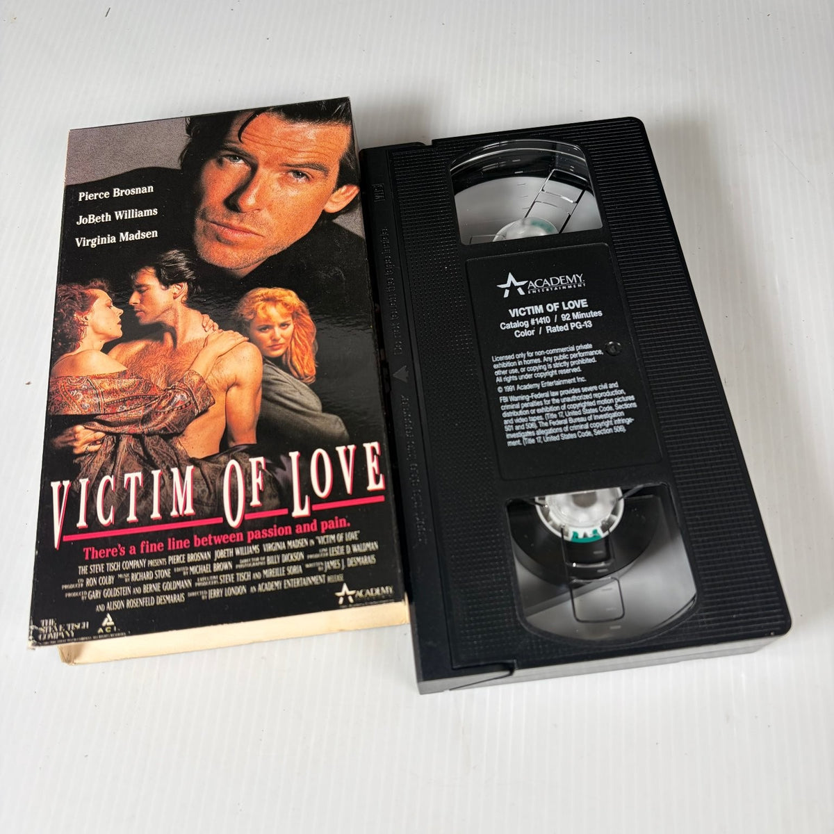 Victim Of Love VHS 1991 Psychological Thriller Original Release Pierce Brosnan