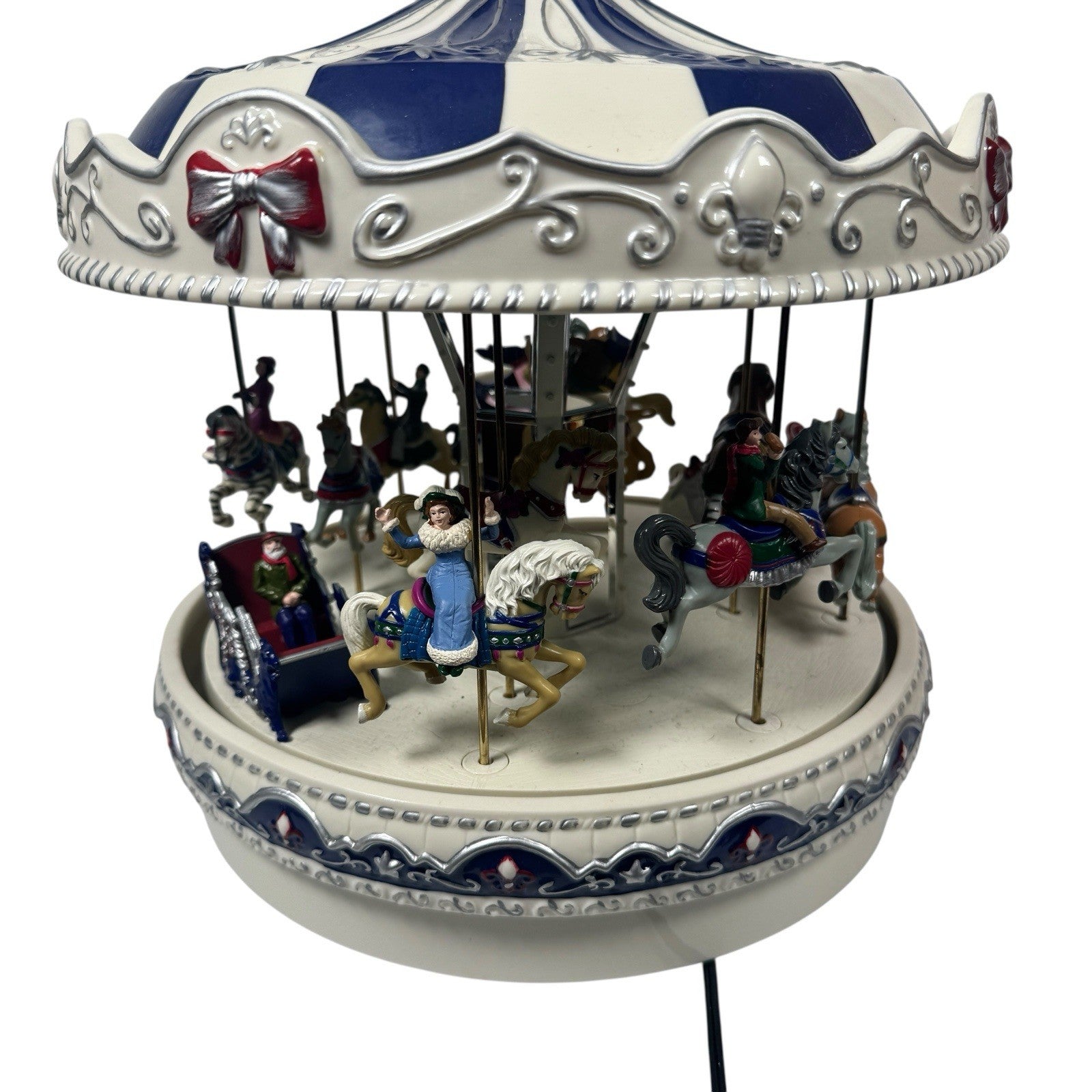 Mr. Christmas Porcelain Merry-Go-Round Carousel 30 Songs Tested & Working