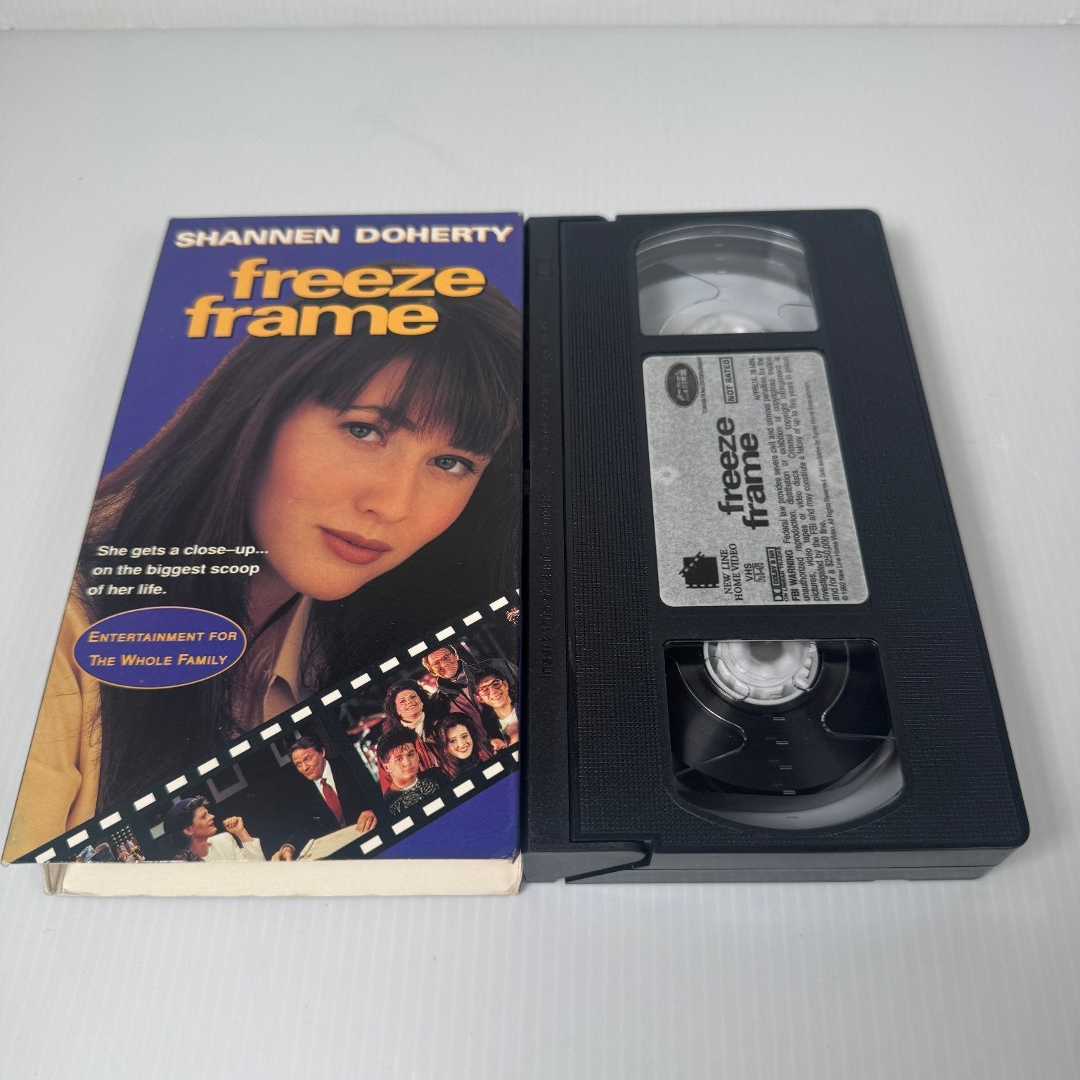 Freeze Frame VHS 1992 Shannen Doherty Drama Original Release New Line Home Video