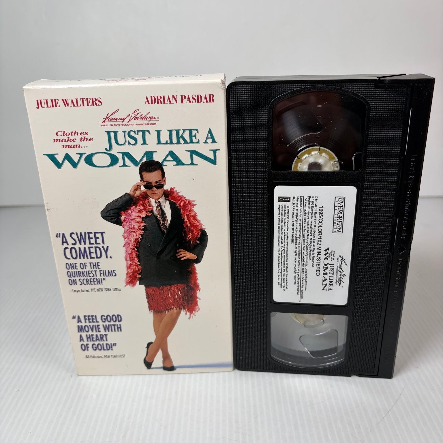 JUST LIKE A WOMAN VHS 1992 Romantic Comedy Samuel Goldwyn Evergreen