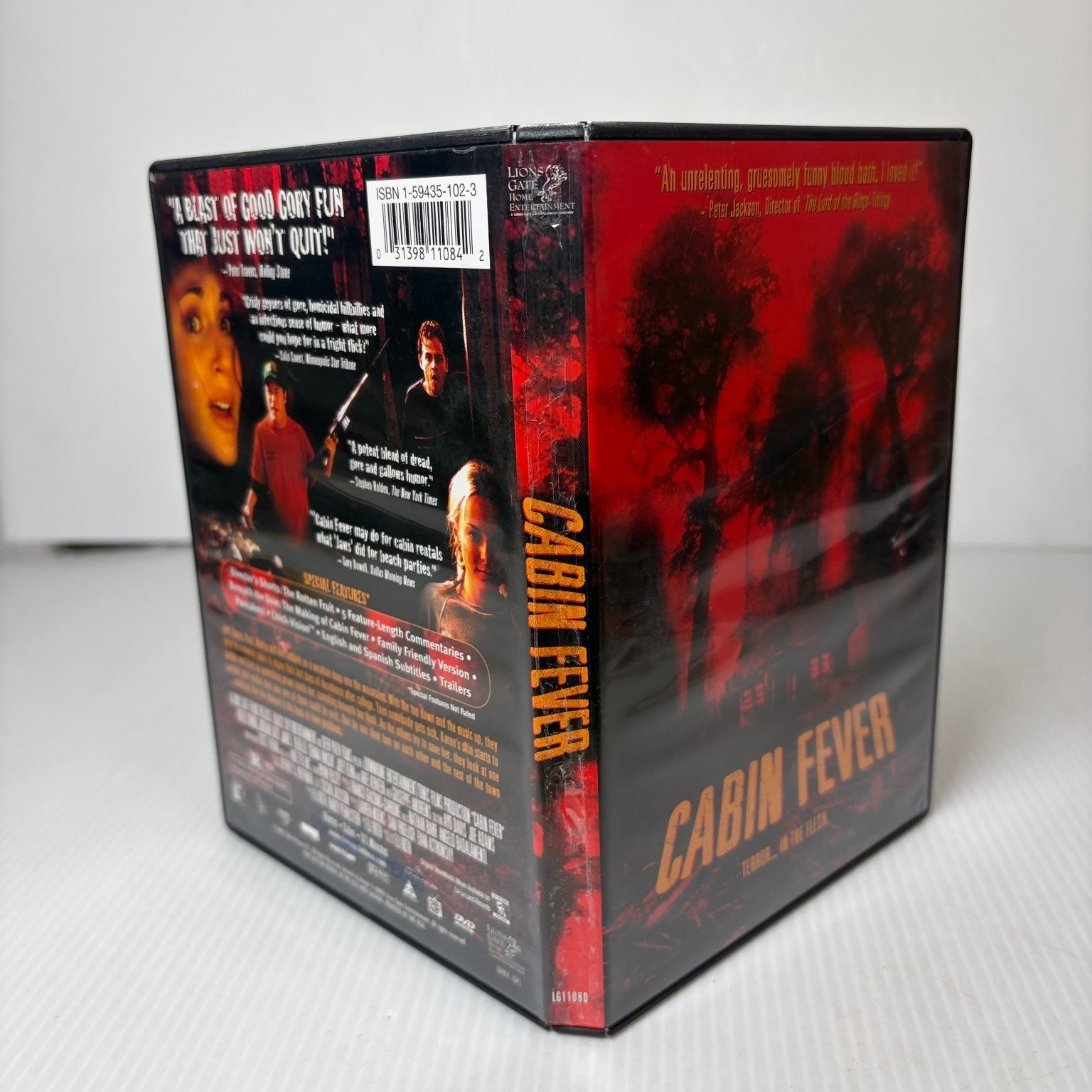 Cabin Fever DVD (2003) Eli Roth Horror Film, Director's Shorts, Commentaries