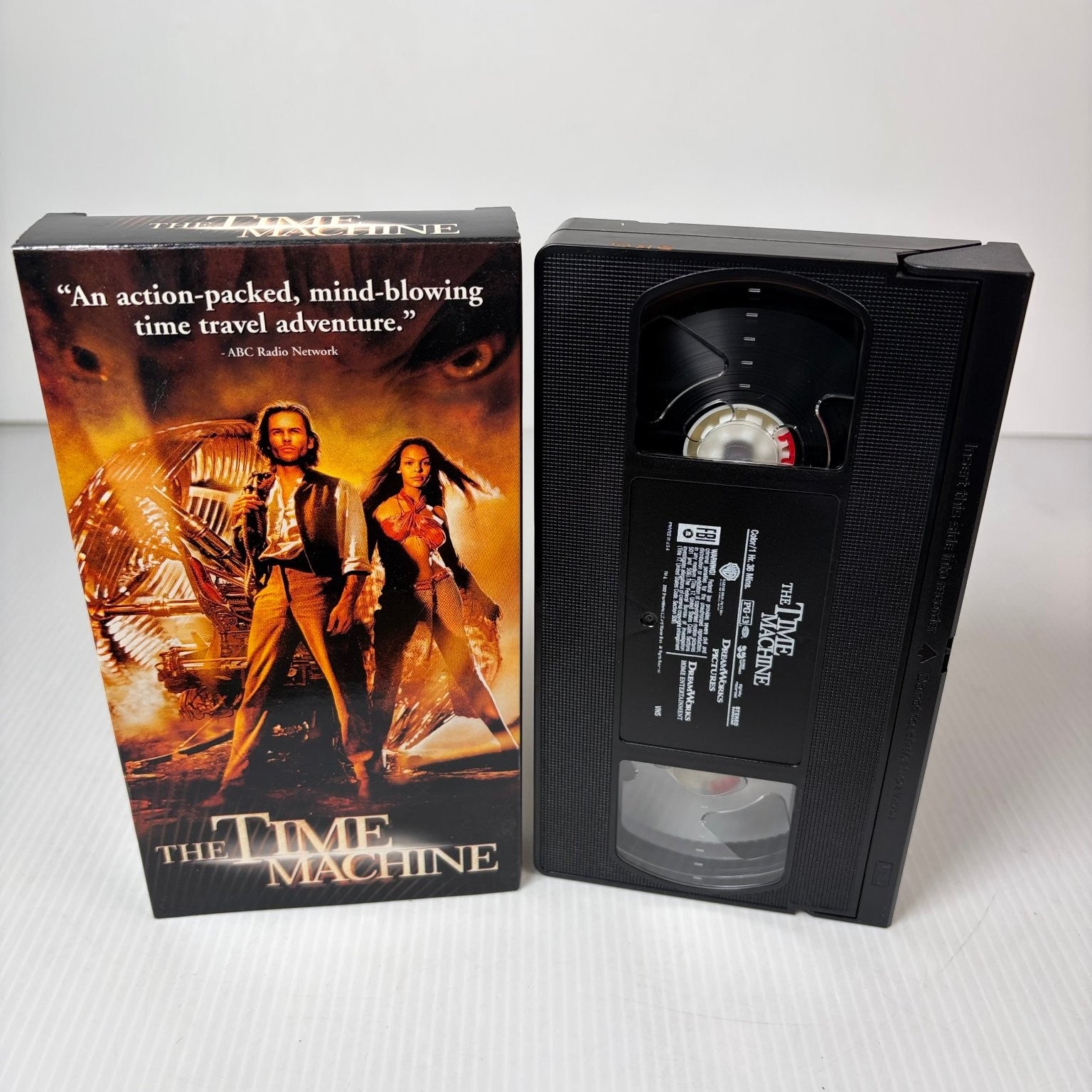 The Time Machine VHS 2002 Sci-Fi Adventure Simon Wells DreamWorks Home Ent.