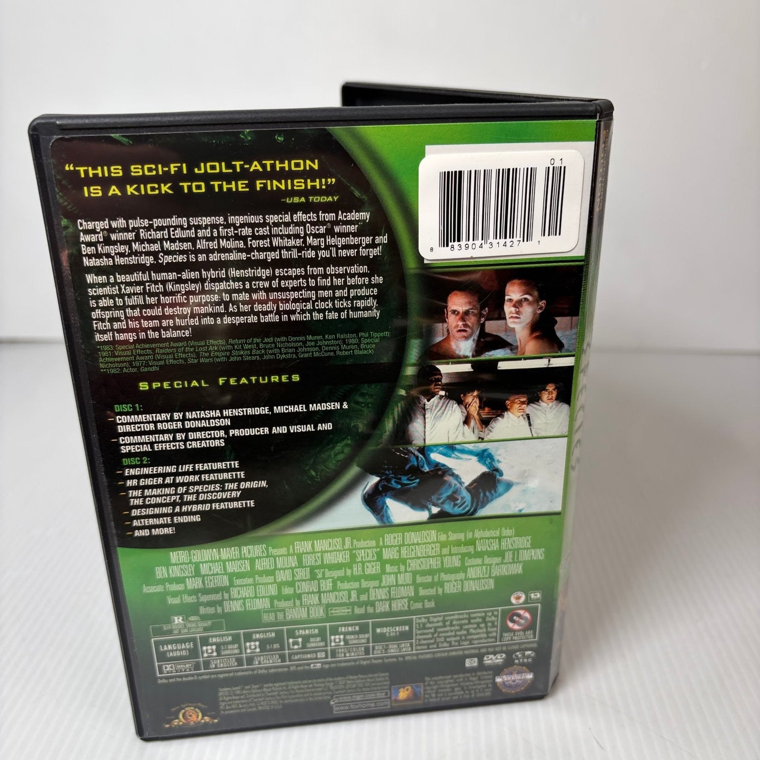 SPECIES DVD 1995 Collector's Edition Natasha Henstridge Ben Kingsley 2-Disc Set