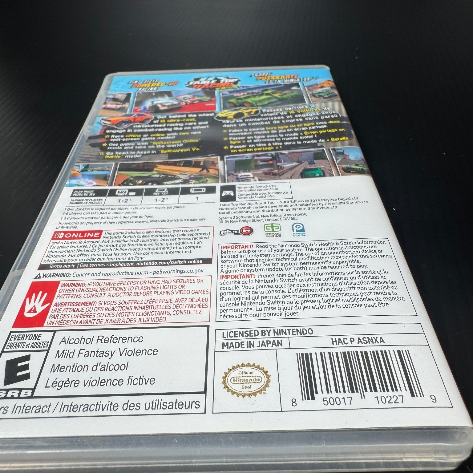 Table Top Racing Nitro Edition Nintendo Switch Video Game Multiplayer