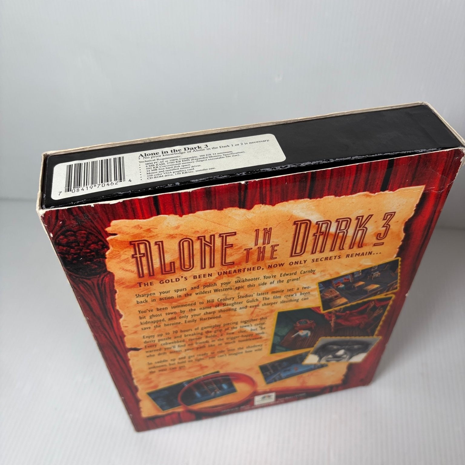 Alone in the Dark 3 Big Box PC CD-ROM Video Game Survival Horror Complete