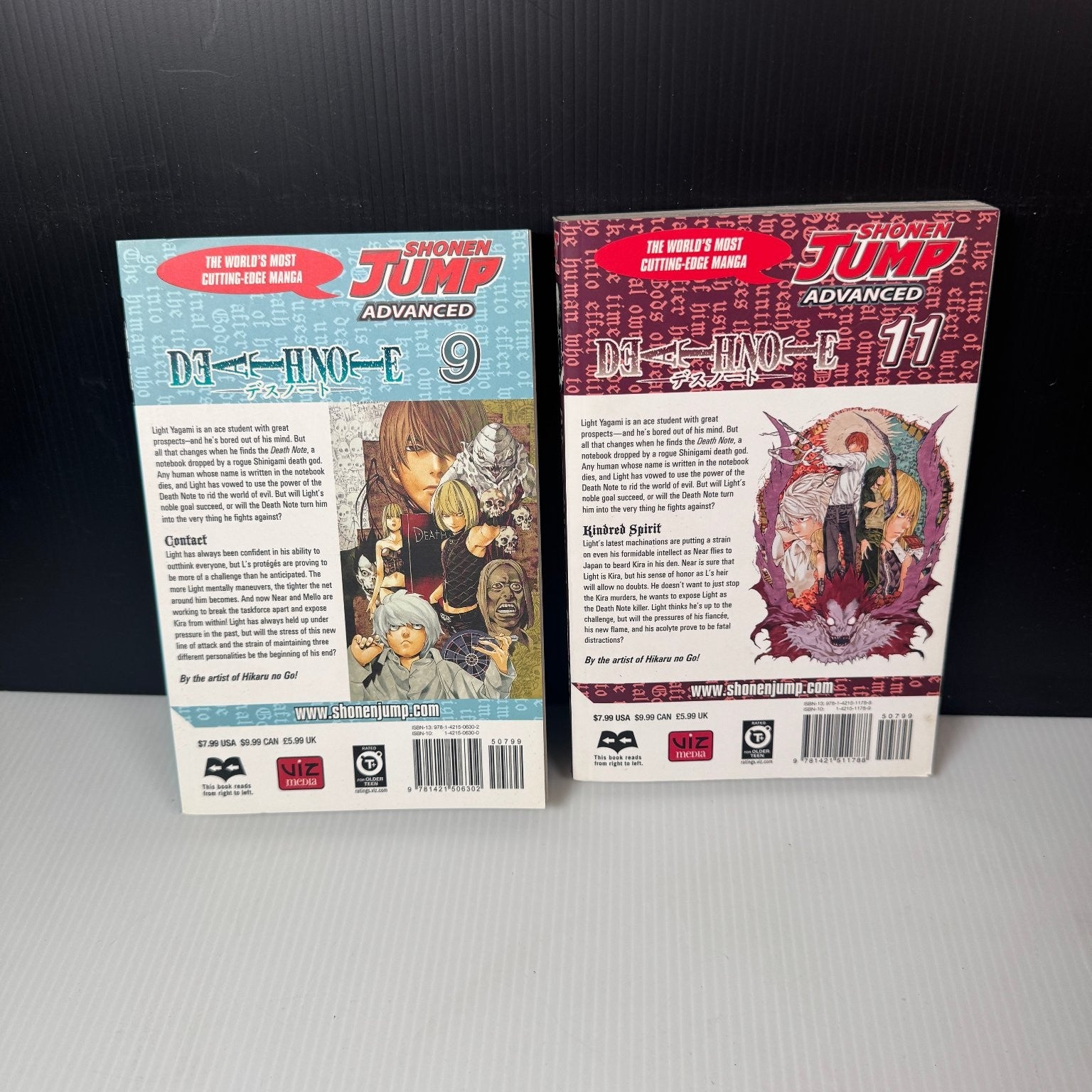 Death Note Manga Book Lot of 10 Volumes 1-9, 11 VIZ Media