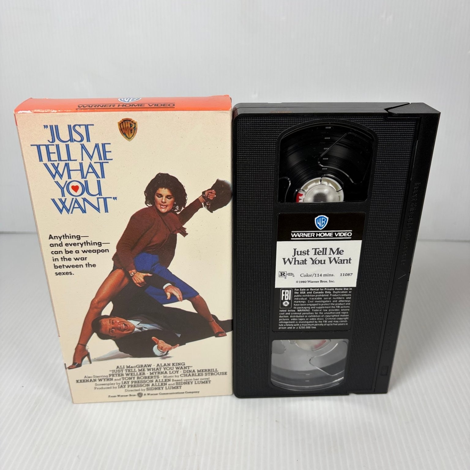 Just Tell Me What You Want VHS 1980 Comedy Warner Home Video Classic R-Rated