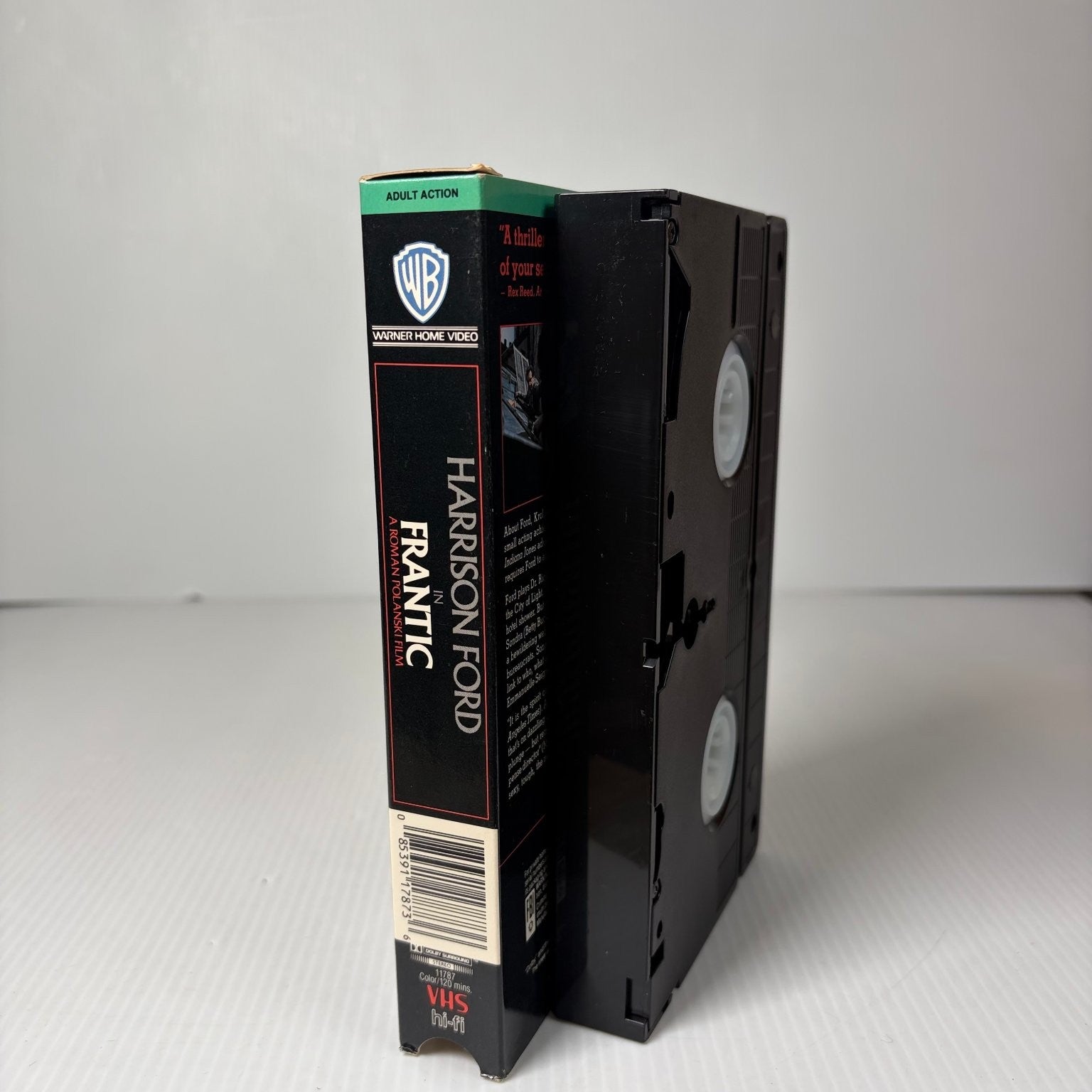 Frantic VHS 1988 Thriller Suspense Harrison Ford Roman Polanski Warner Home
