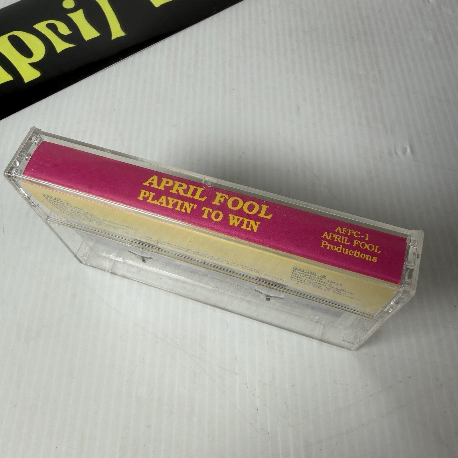 April Fool 1988 Hair Metal Deadstock Merch Bundle Hat, Cassette One Sheet & More